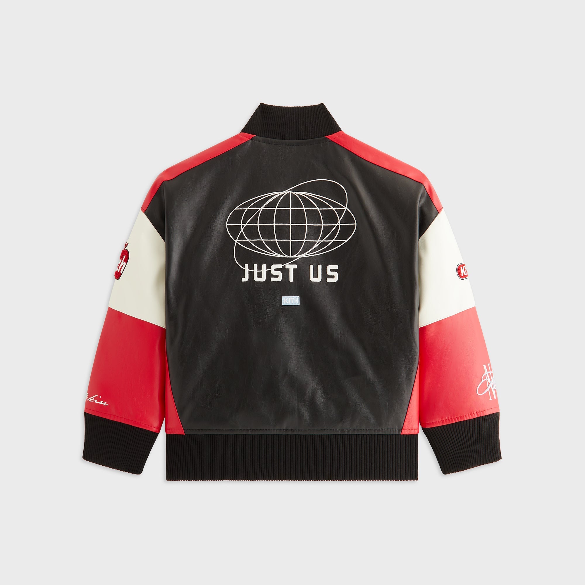 Kith Kids Blocked Coaches Bomber Jacket - Black – Kith Canada