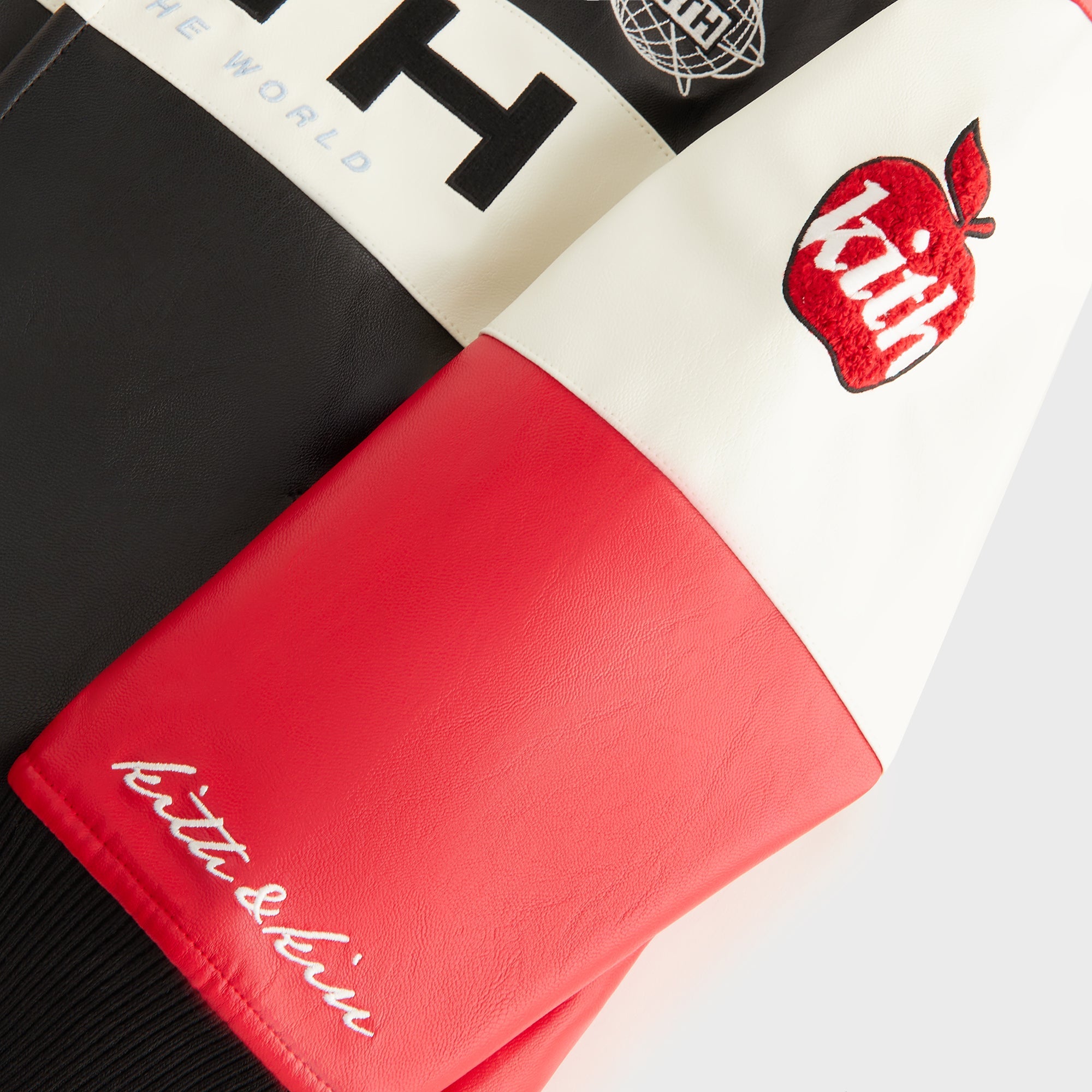 Kith Kids Blocked Coaches Bomber Jacket - Black – Kith Canada