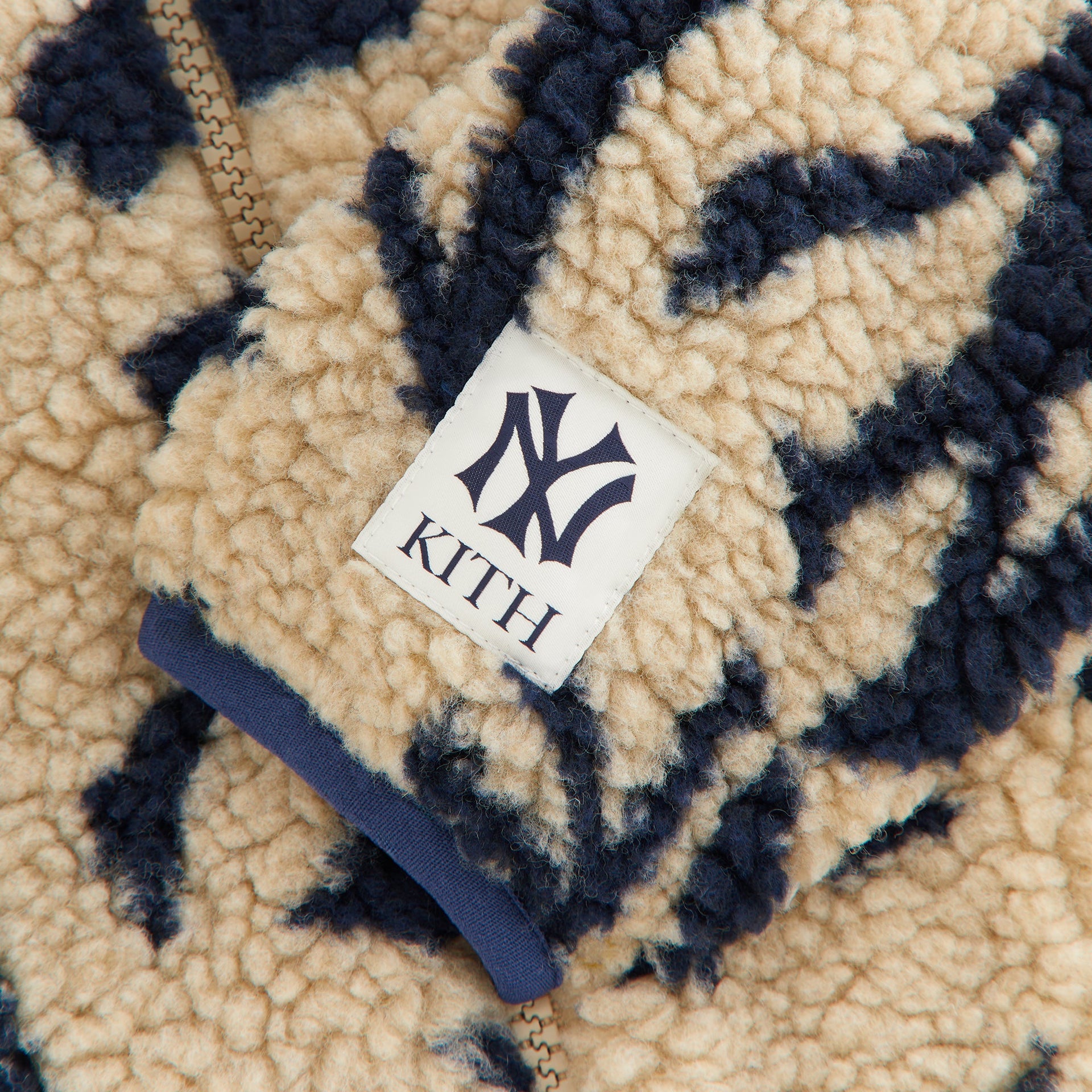 Kith Kids for the New York Yankees Lloyd Sherpa Jacket - Canvas