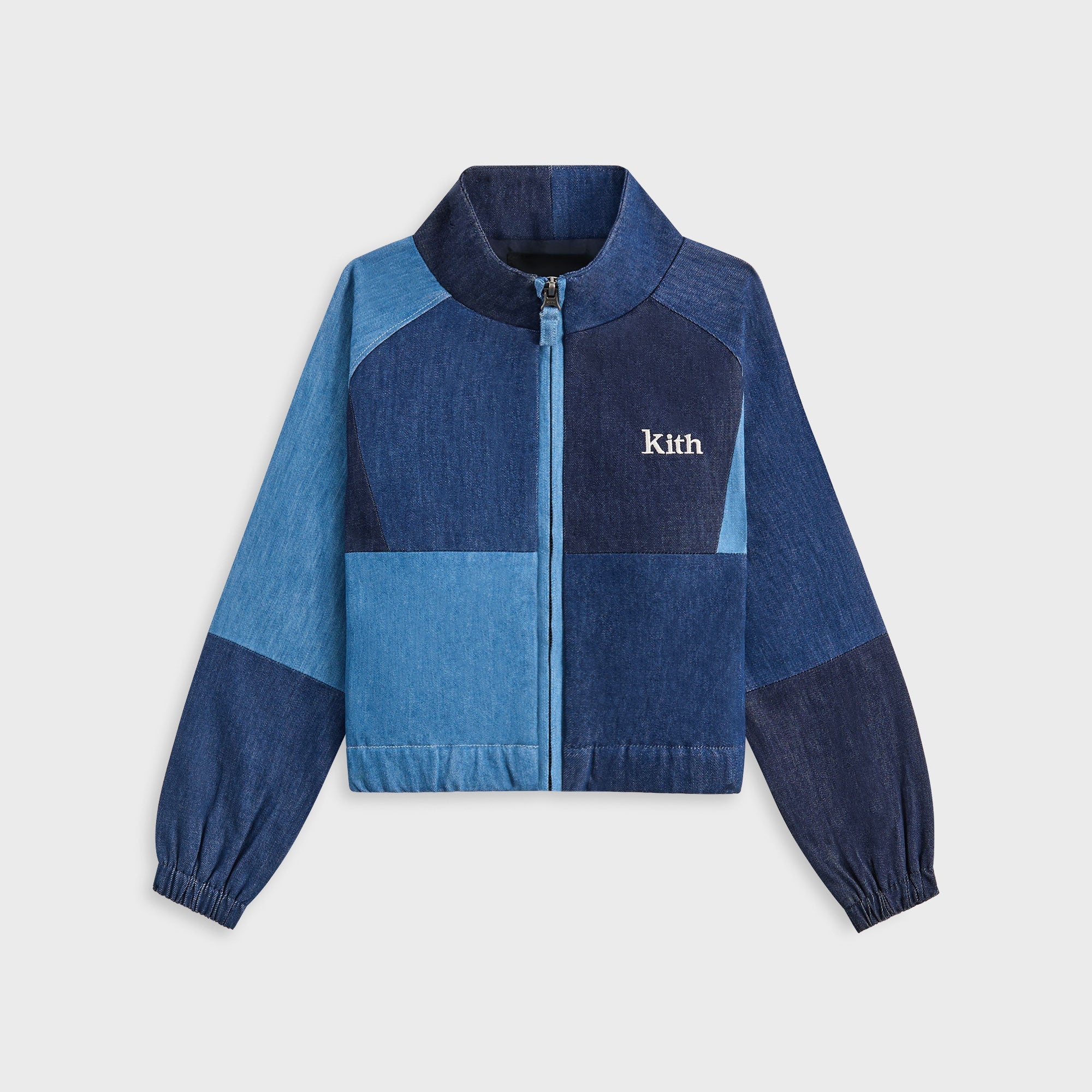 Kith Kids Patchwork Denim Milo Track Jacket - Multi – Kith Canada