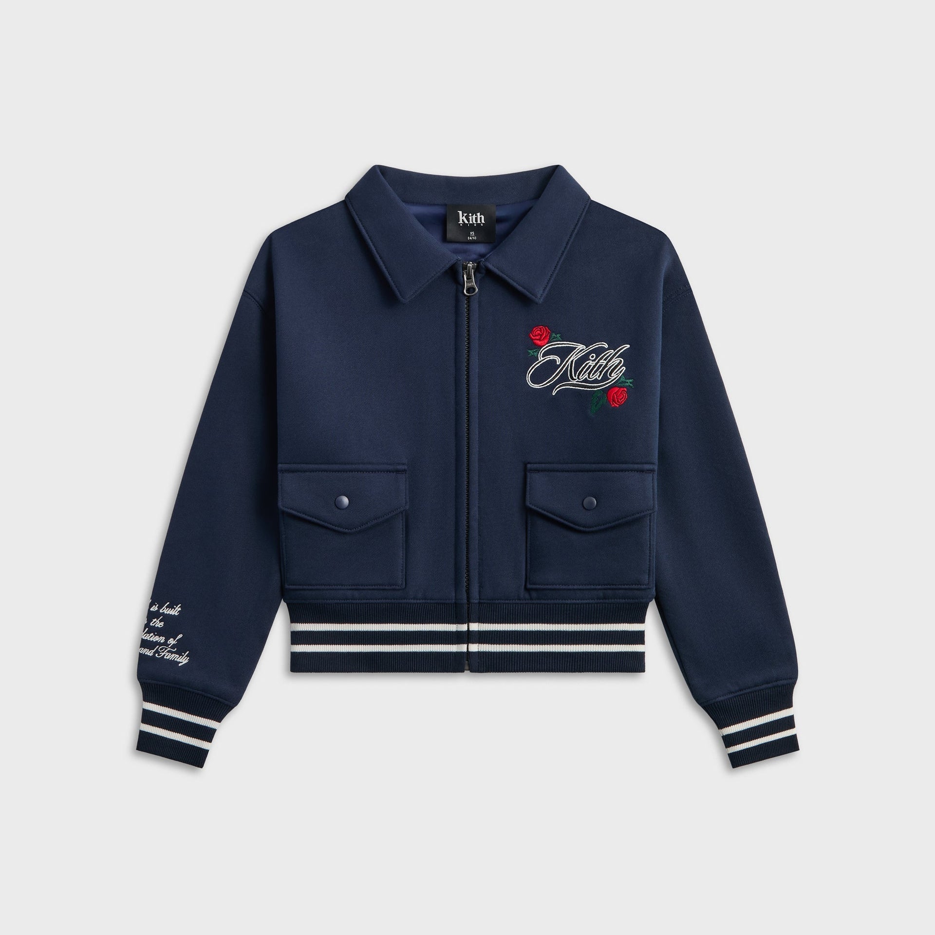 Kith Kids Wyona Fleece Bomber Jacket - Nocturnal - PH