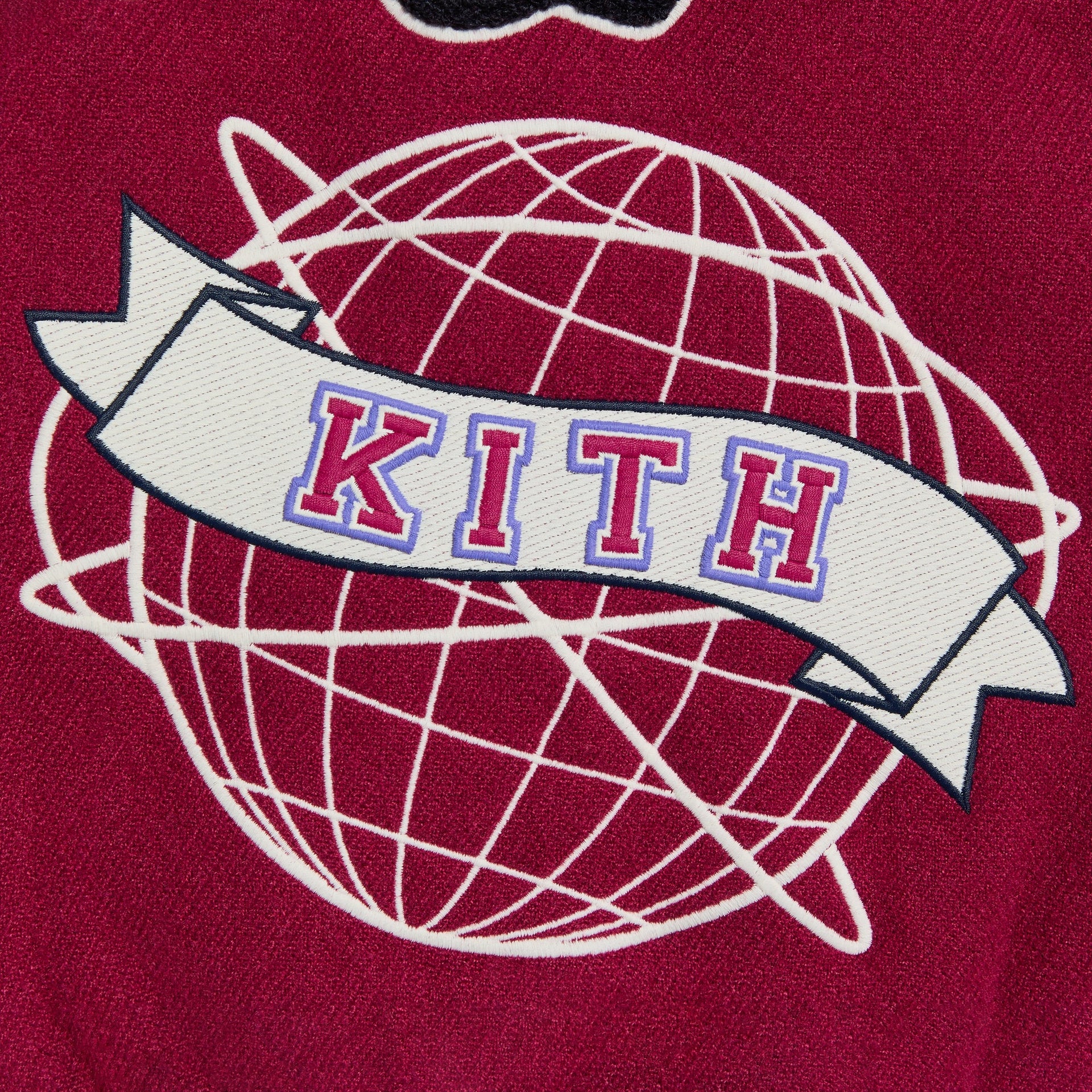 Kith Kids Cropped Varsity Jacket - Noir