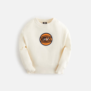 Kith Kids for the New York Knicks Basketball Crewneck Sweatshirt - Sandrift