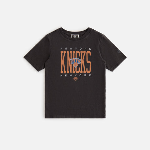 Kith Kids for the New York Knicks Home Court Vintage Tee - Black