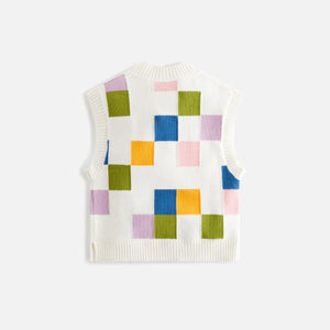 Kith Kids Checkered Sweater Vest - Silk