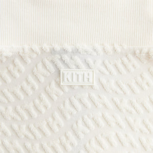 Kith Kids Wavy Monogram Terry Zip Polo - Sandrift