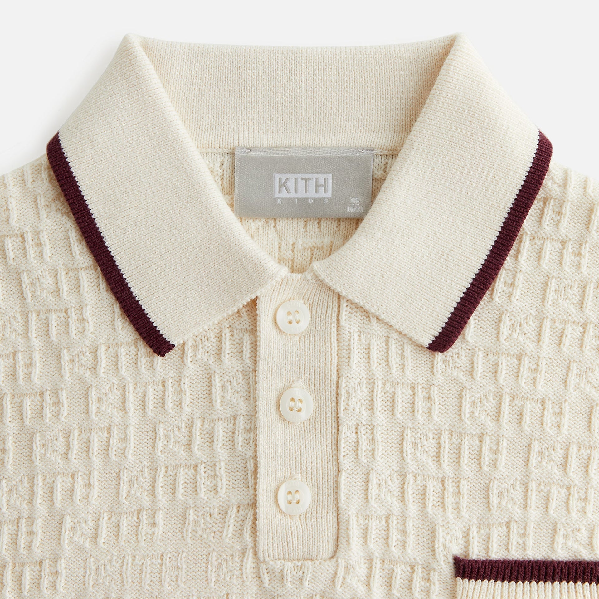 Kith Kids Tilden Polo Pullover - Waffle