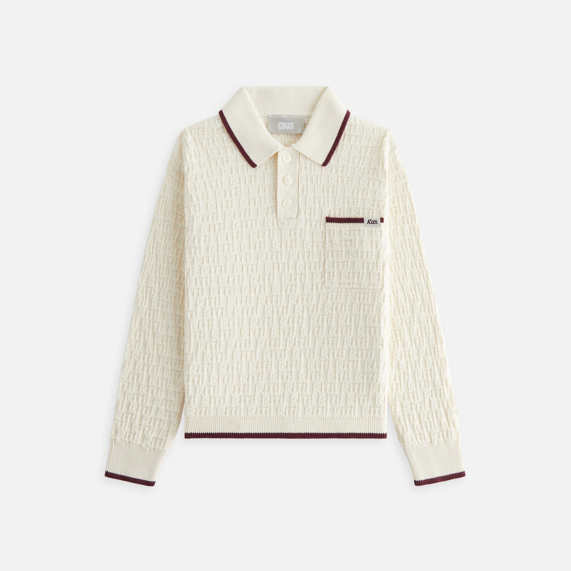 Kith Kids Tilden Polo Pullover - Waffle