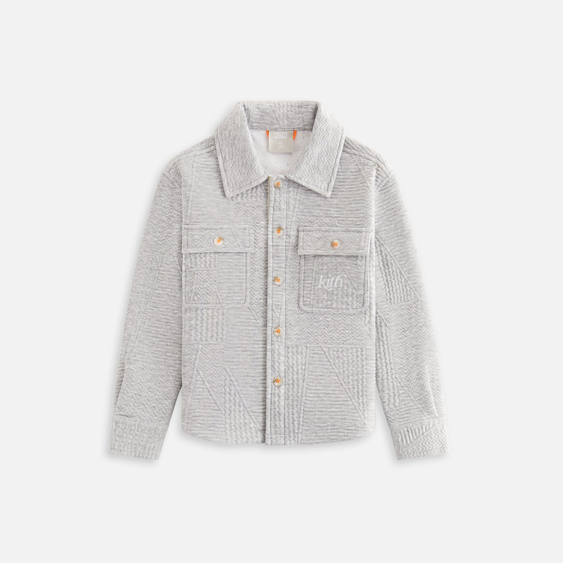 Kith Kids Quilted Knit Apollo Shirt - Heather Grey