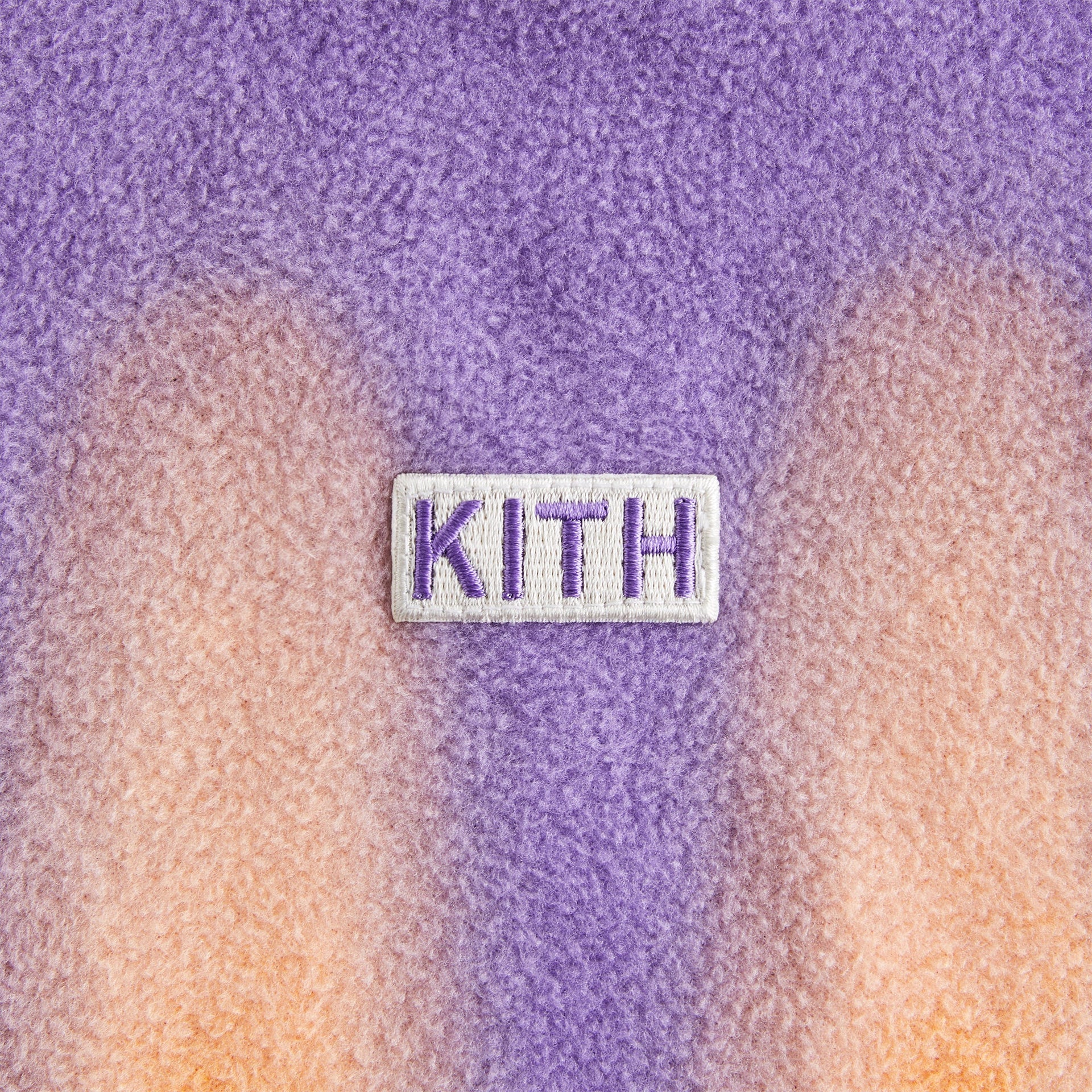 Kith Kids Printed Polar Fleece Cropped Hoodie - Lavender