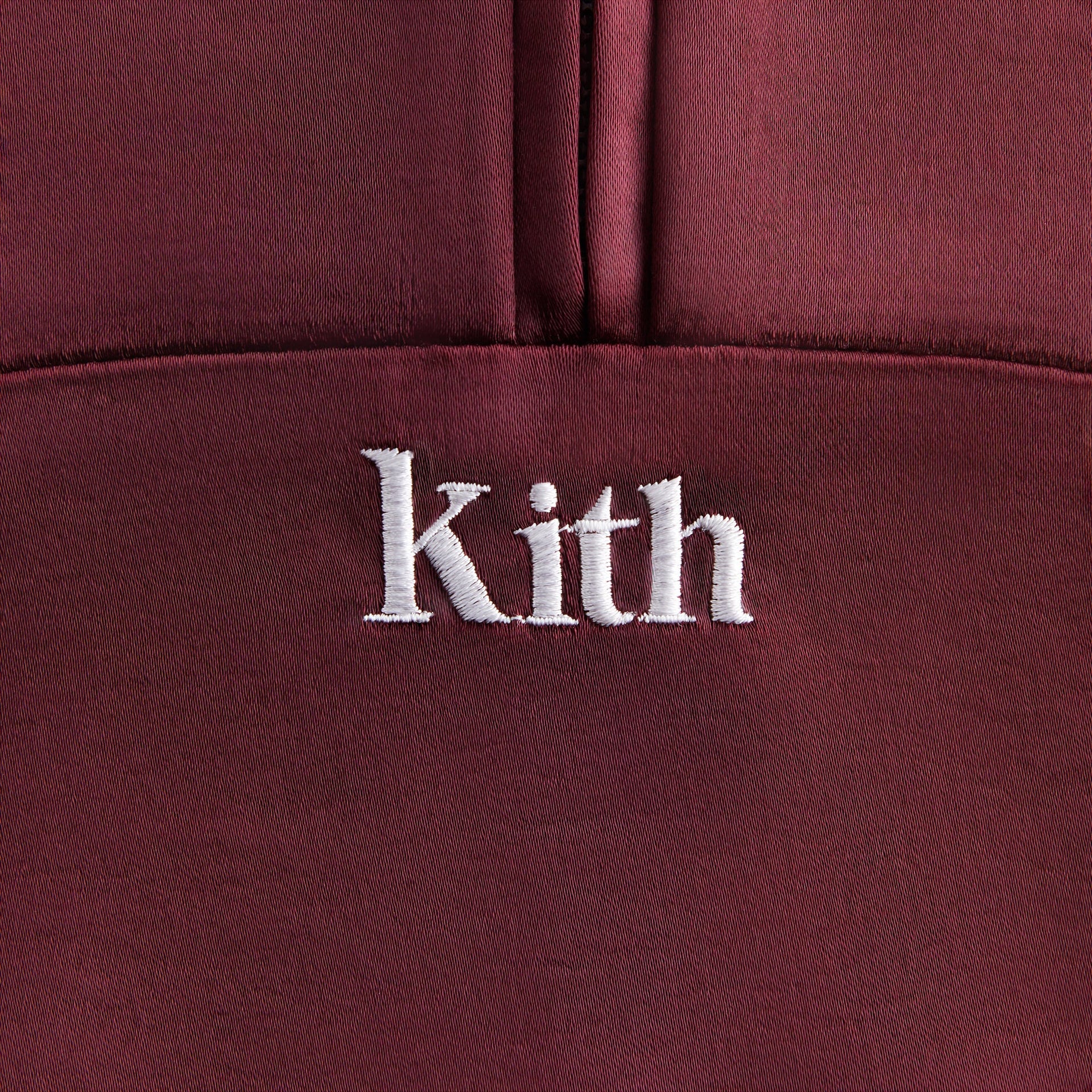 Kith Kids Blocked Satin Track Quarter Zip - Magma