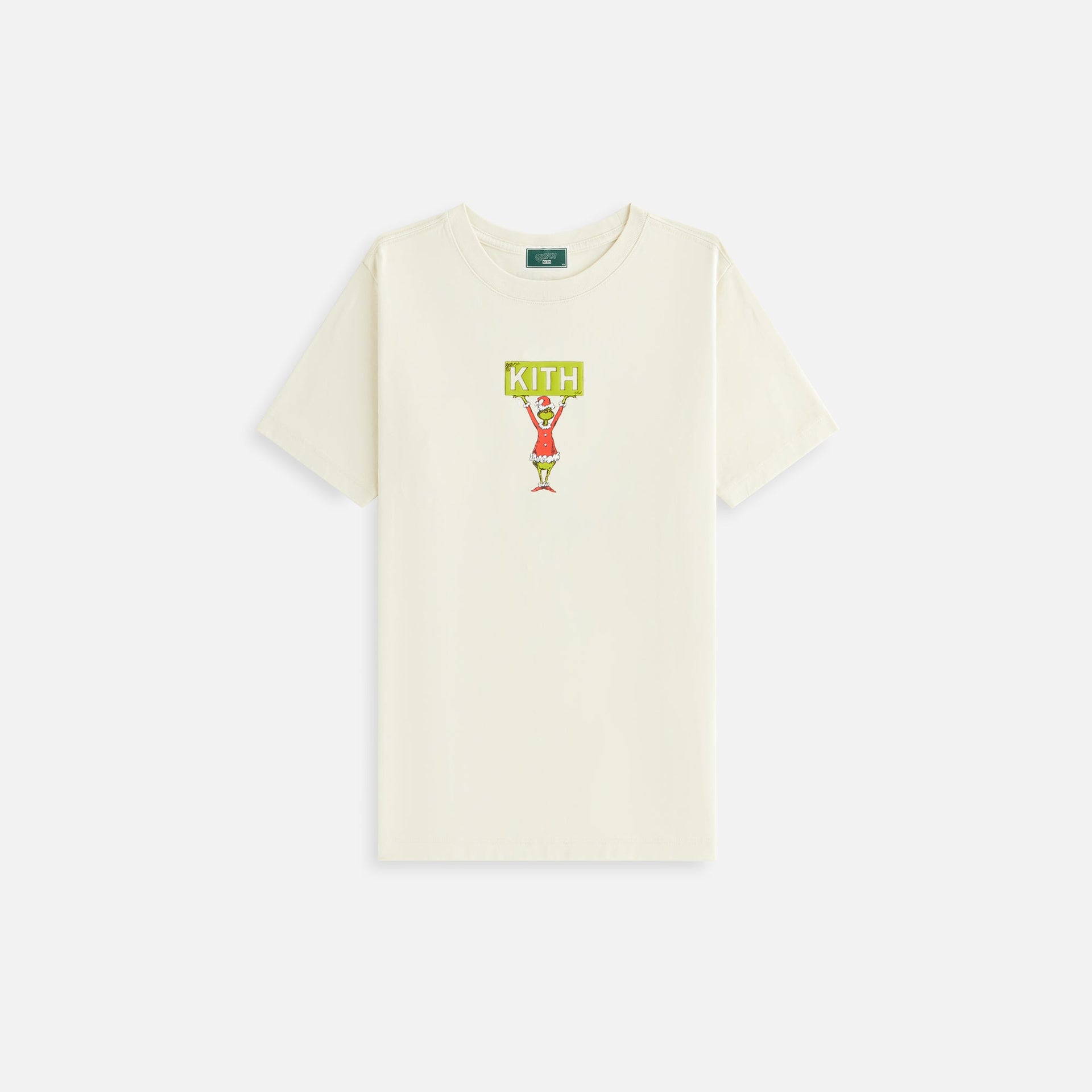 Kith Kids for The Grinch Classic Logo Tee - Sandrift