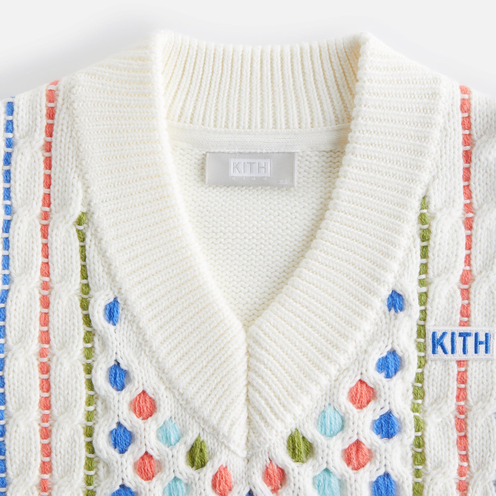 Kith Kids Novelty Cable Knit Vest - Sandrift