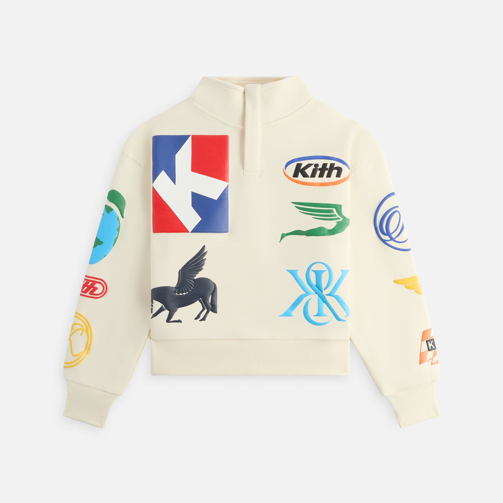 Kith Kids Logo Hunter Pullover - Sandrift