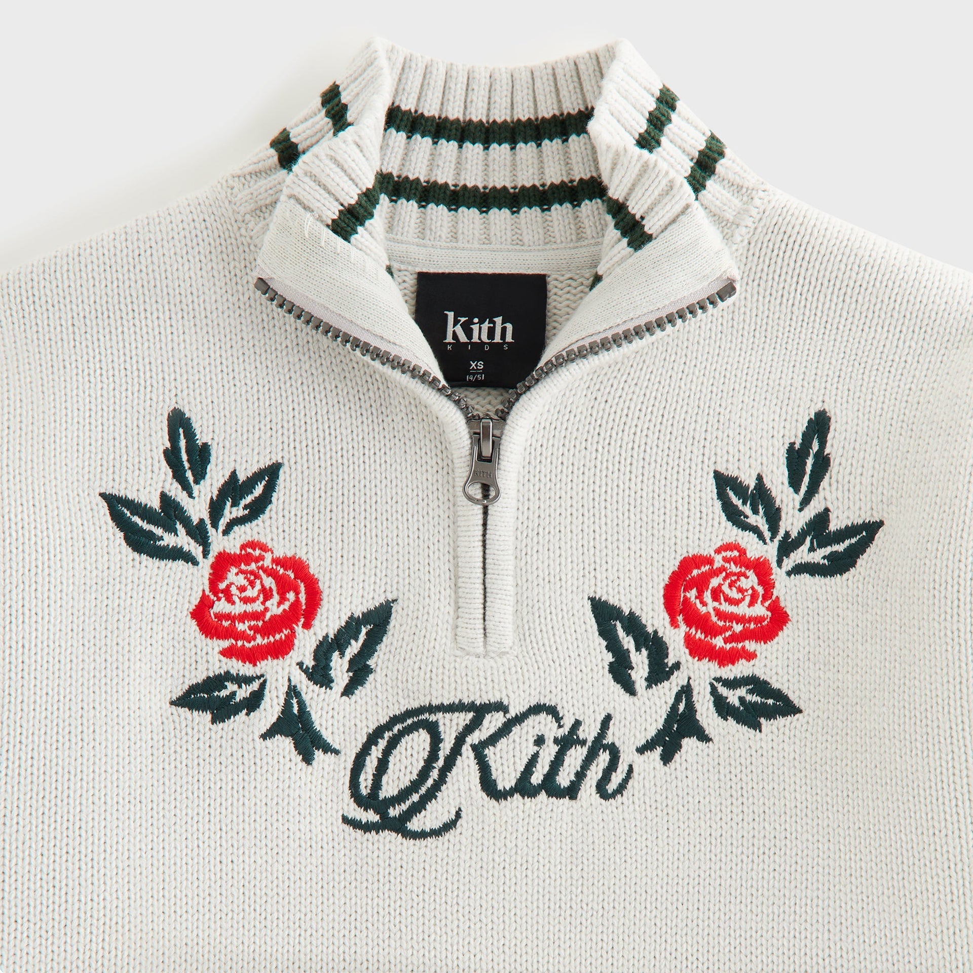 Kith Kids Classic Quarter Zip Wyona - Light Heather Grey