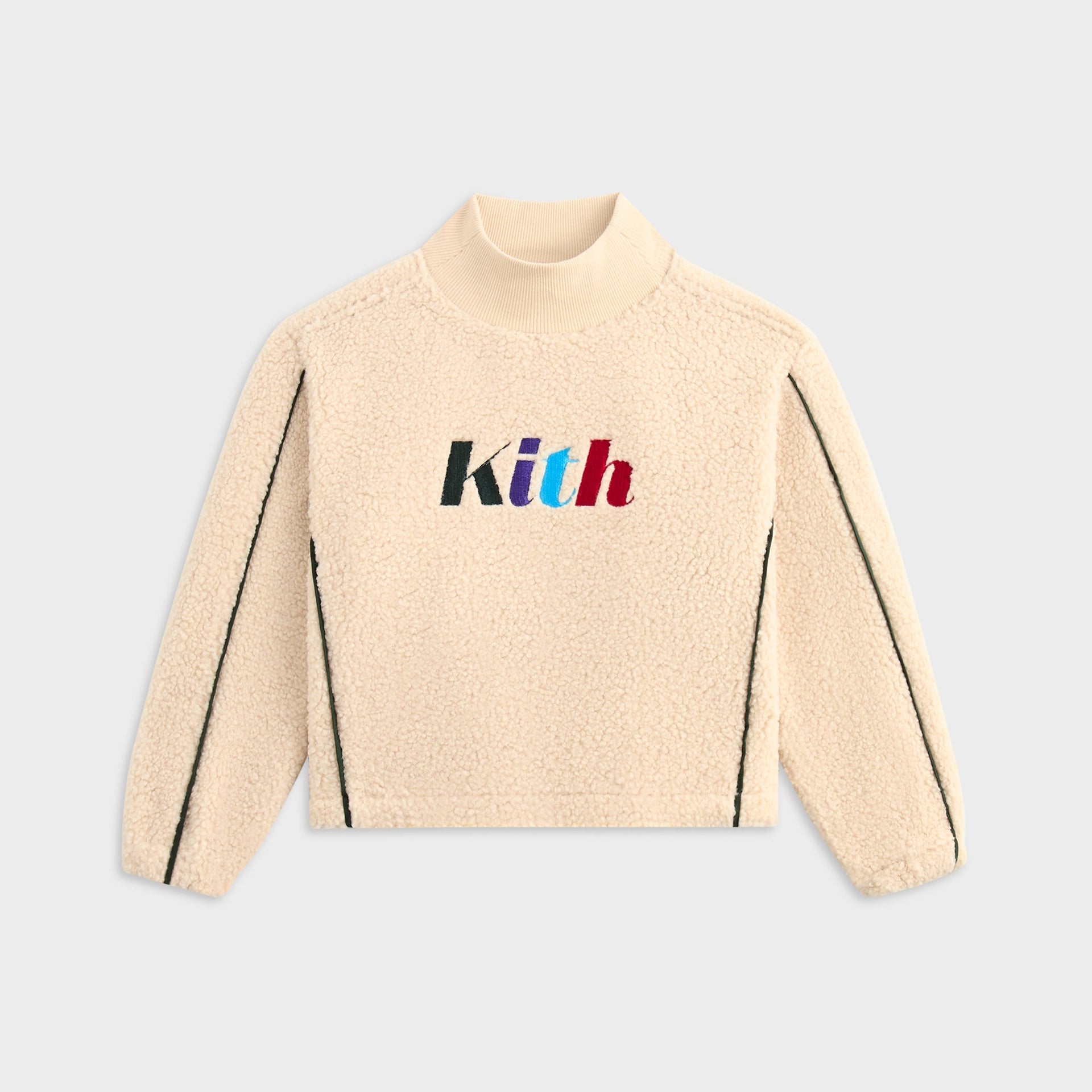 Kith Kids Sherpa Logo Crewneck - Oat