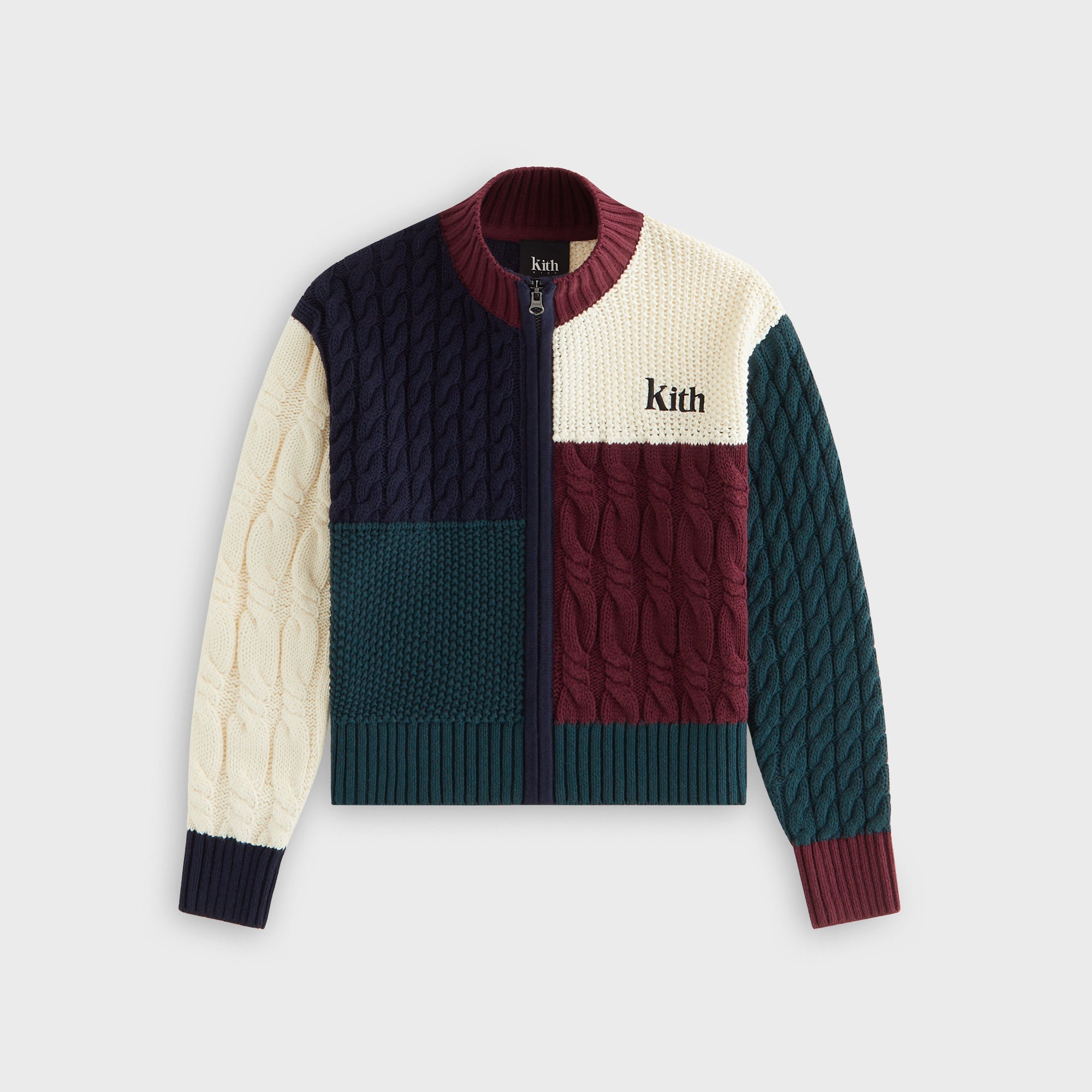 Kith Kids Color-Block Wyona Full Zip Sweater - Stadium – Kith Canada