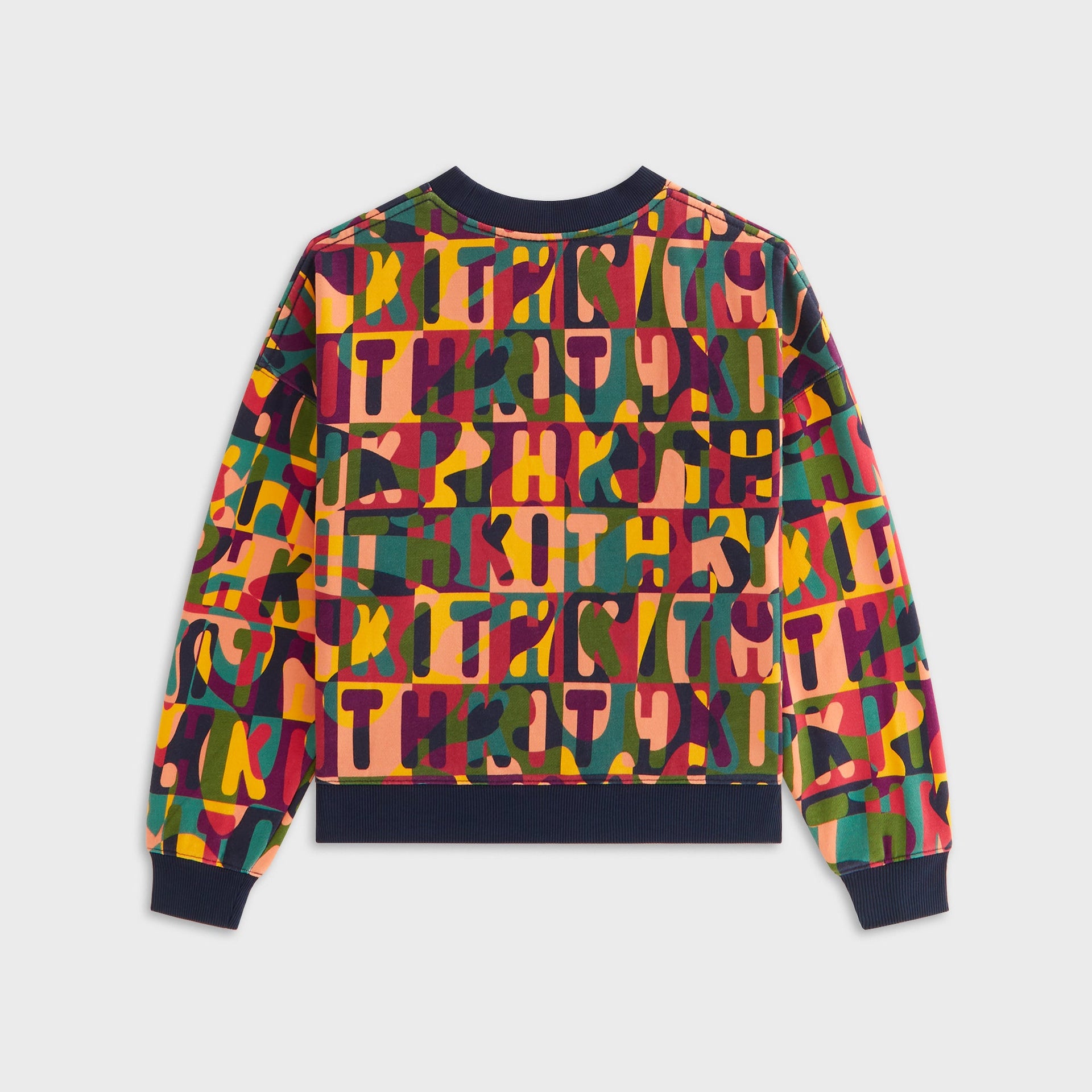 Kith Kids Printed Monogram Nelson Crewneck Sweatshirt - Nocturnal