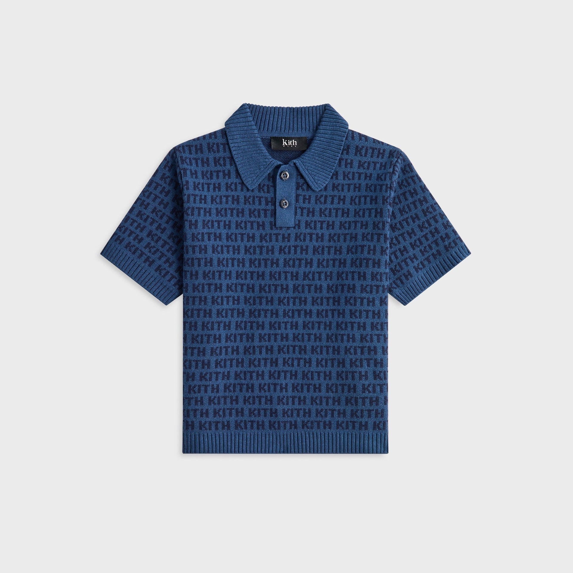 Kith Kids Monogram Jacquard Tilden Polo - Torpedo
