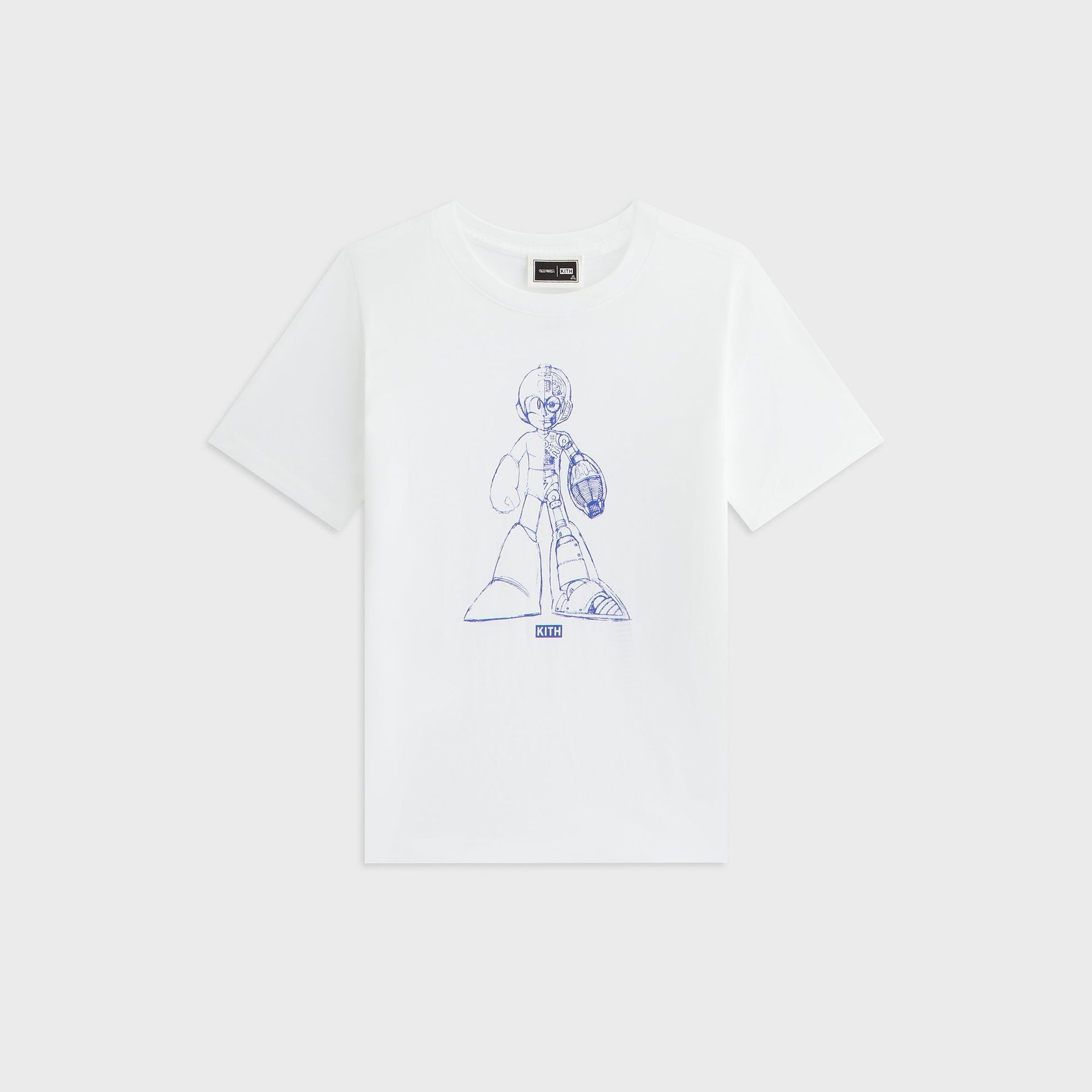 Capcom | Kith Kids Mega Man Sketch Vintage Tee - White