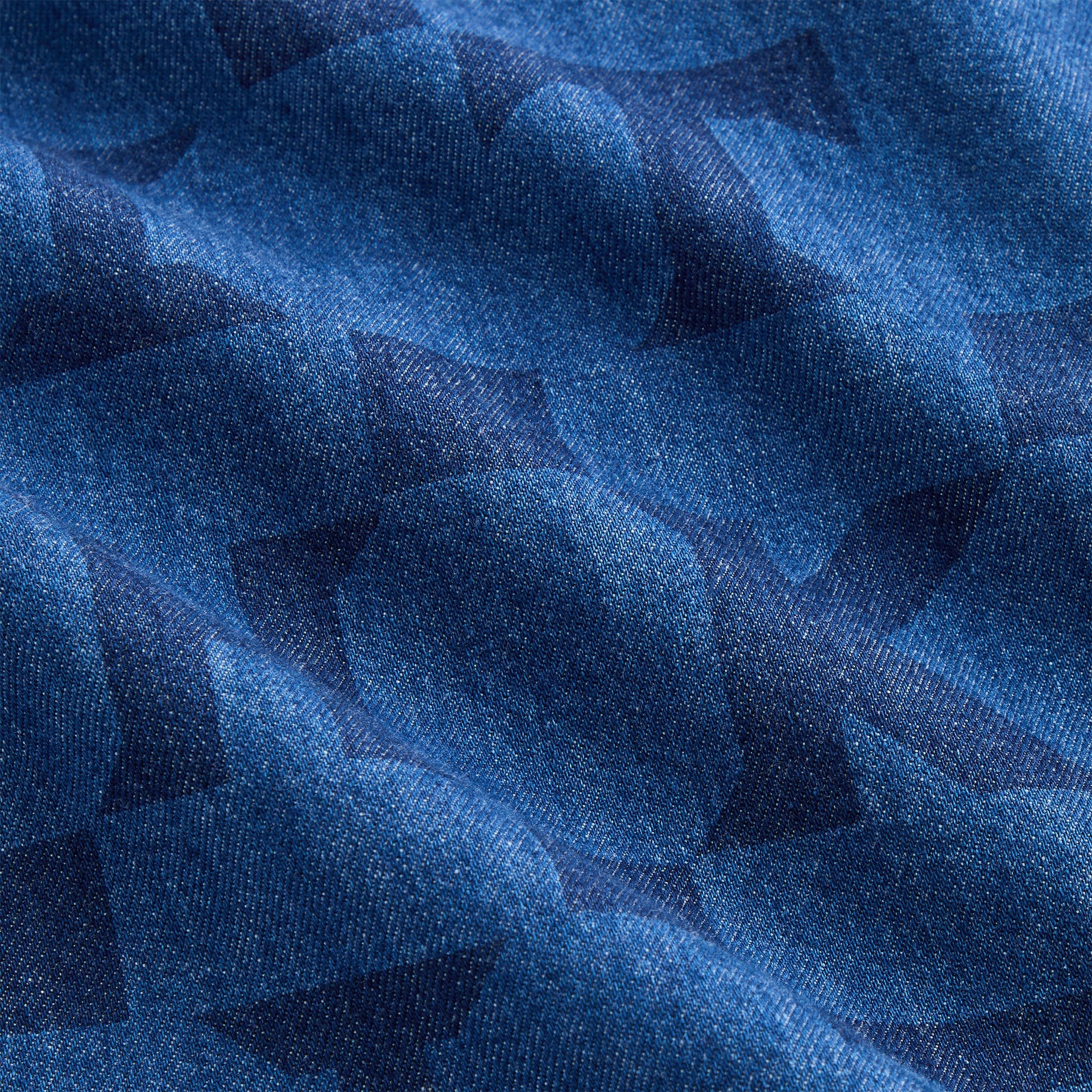 Kith Kids Monogram Denim Harrison Pullover - Stoerm Mid Wash