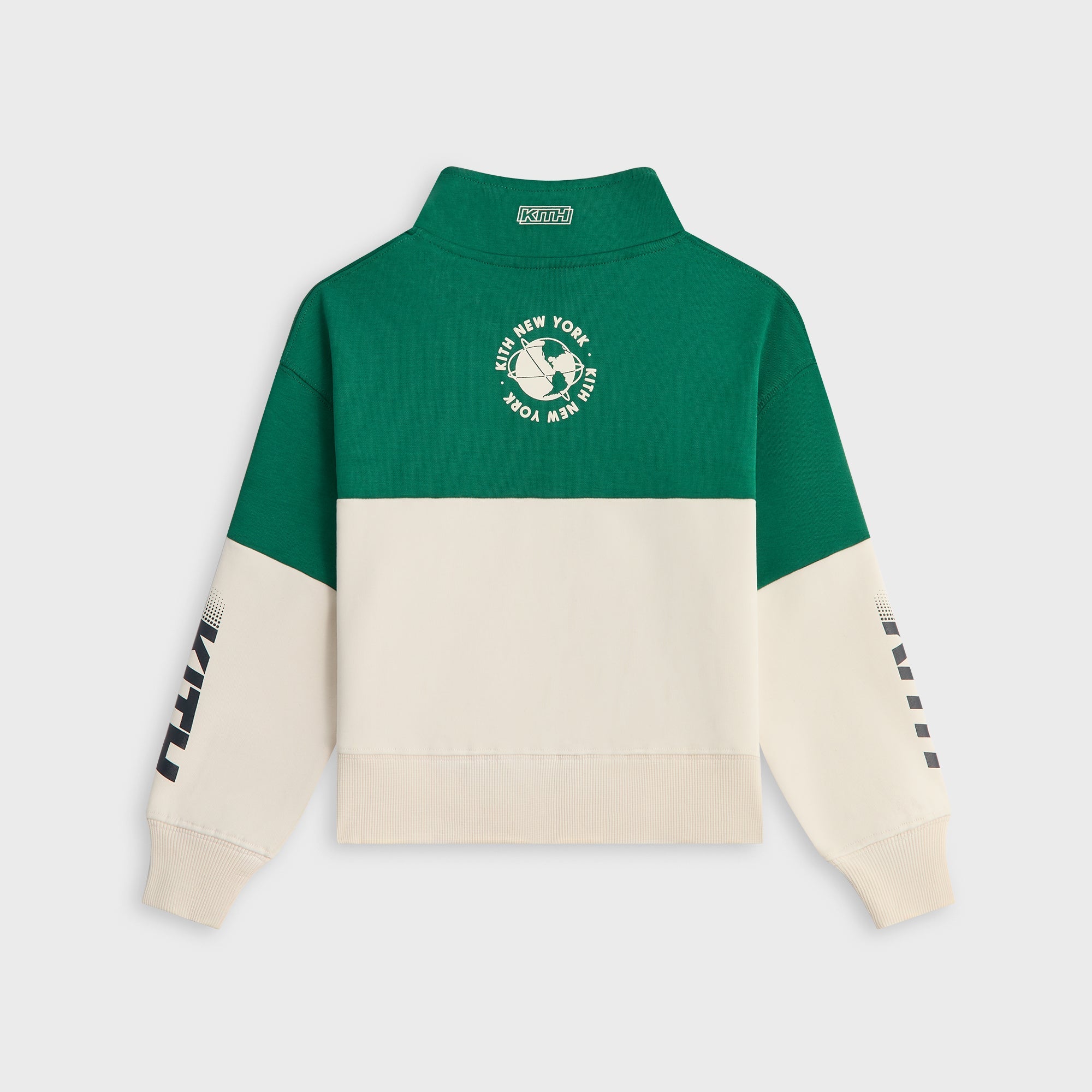 Kith Kids Logo Blocked Hunter Quarter Zip - Newt – Kith Canada