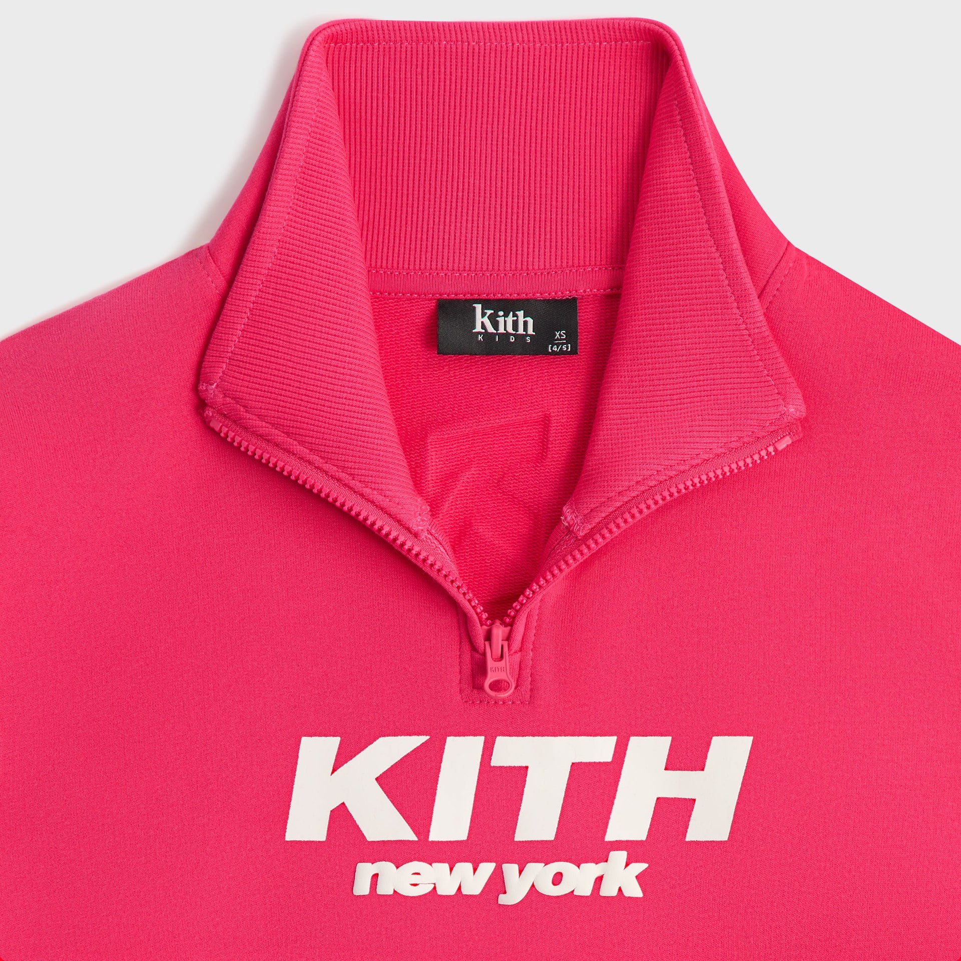 Kith Kids Cropped Fallon Quarter Zip - Dahlia