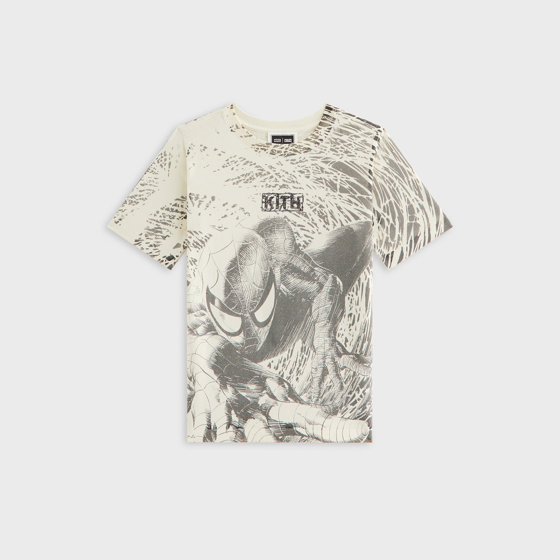 Marvel | Kith Kids Spiderman All-Over Printed Vintage Tee - Sandrift - PH