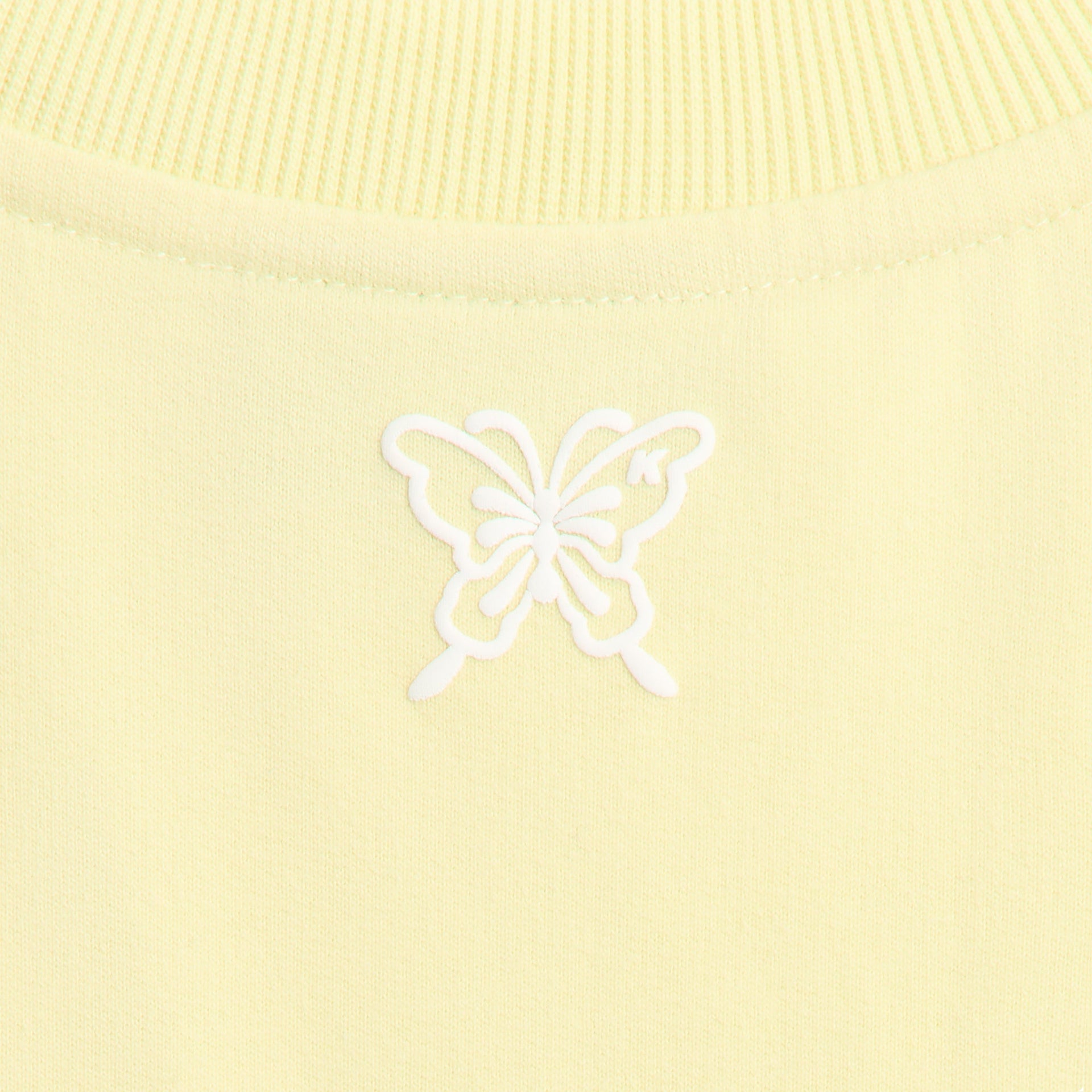 Kith Kids Short Sleeve Nelson Cropped Crewneck - Yellow Haze