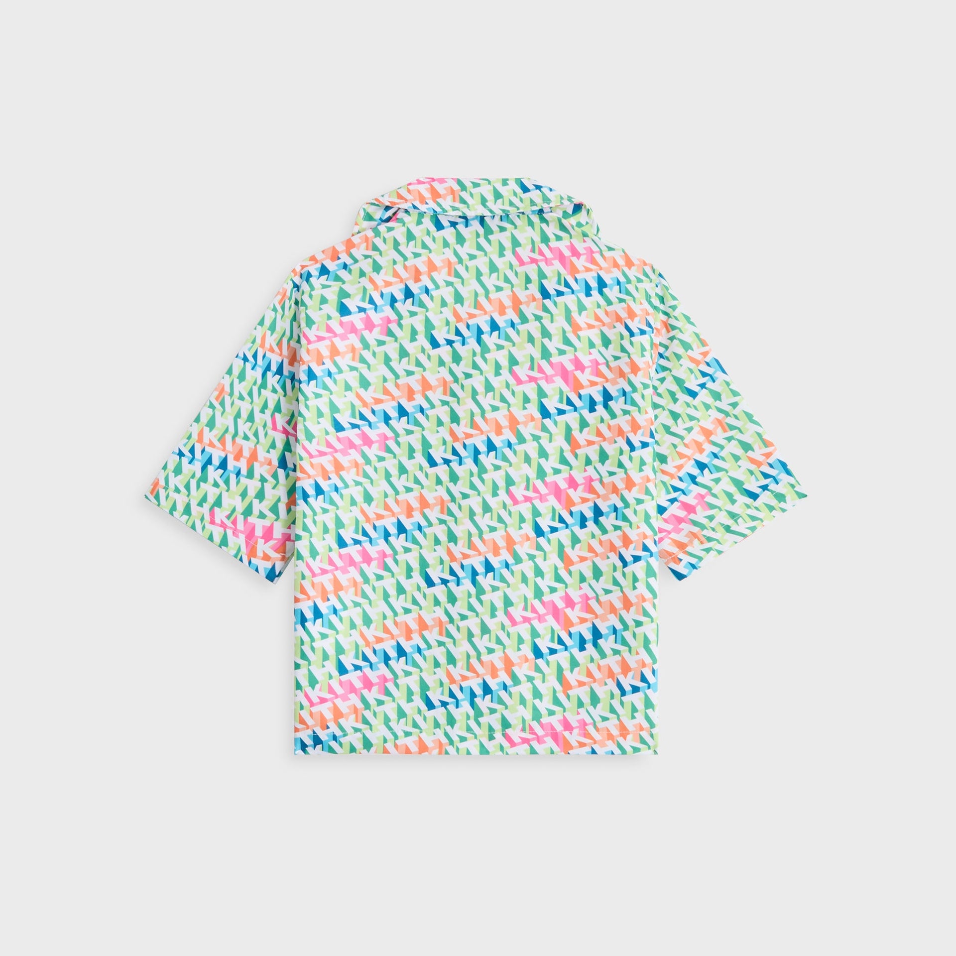 Kith Kids 3D Monogram Thompson Camp Swim Shirt - Peridot
