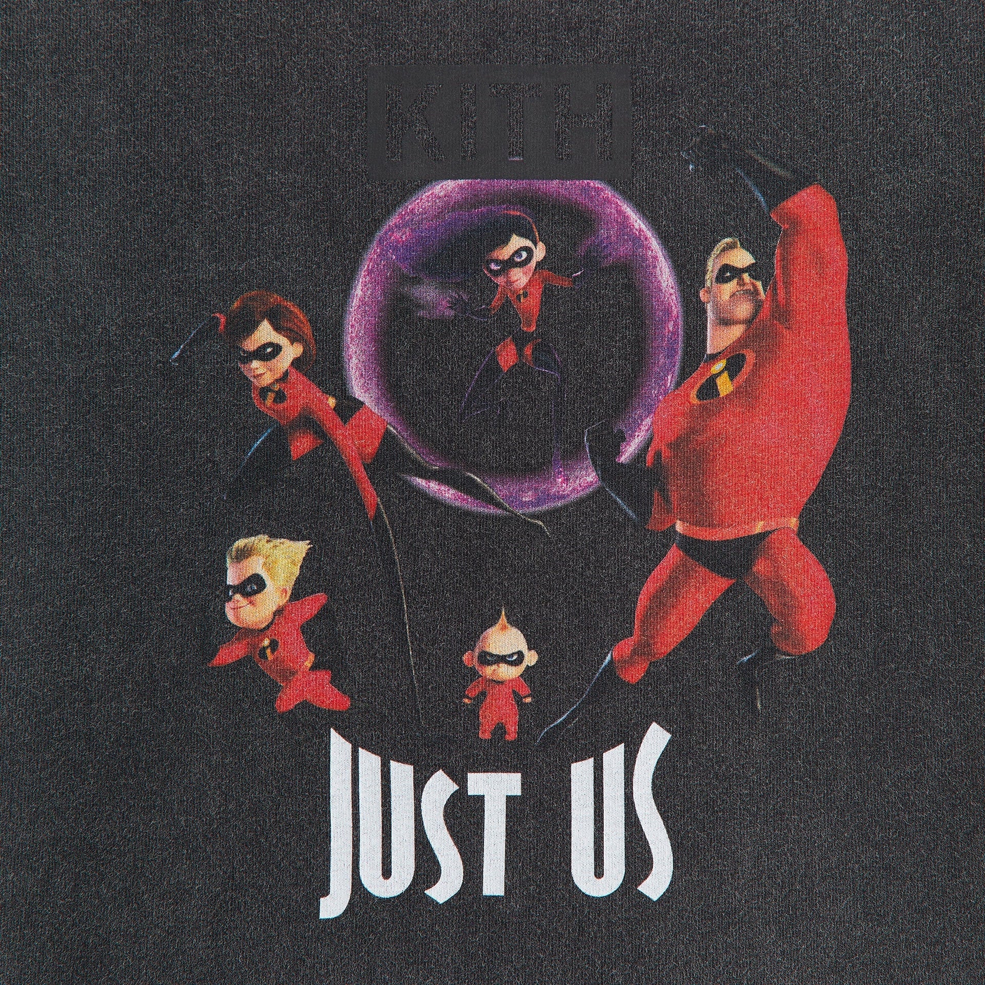 Disney | Kith Kids for Pixar The Incredibles Just Us Vintage Tee - Black - PH