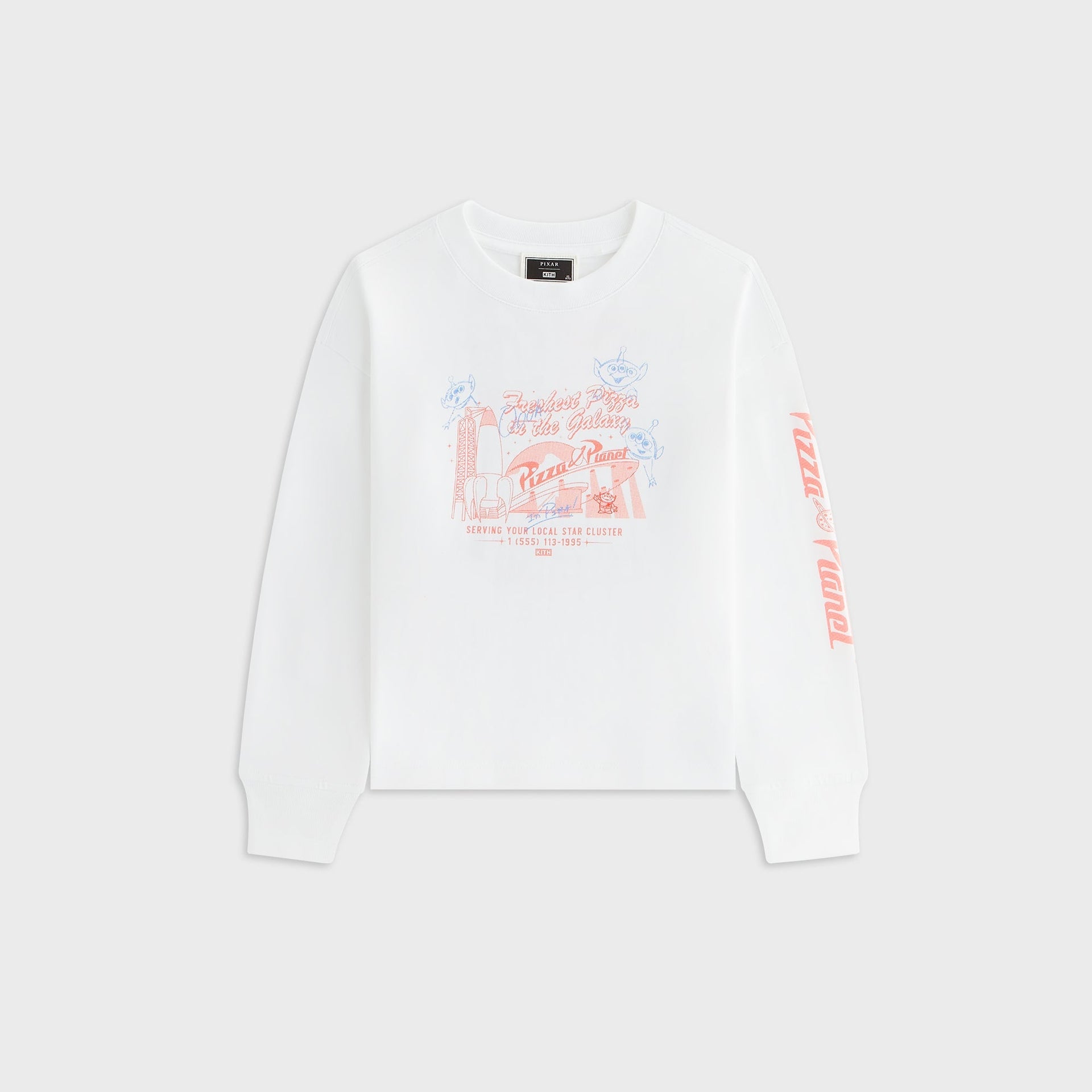 Disney | Kith Kids for Pixar Pizza Planet Long Sleeve Tee - White - PH