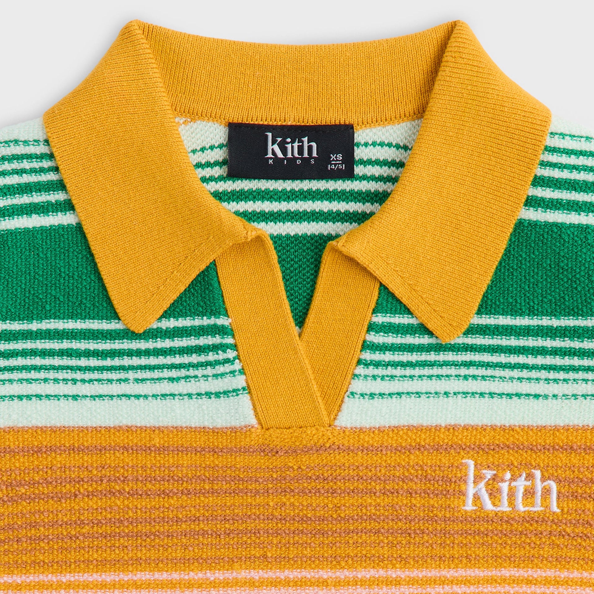 Kith Kids Striped Cropped Polo - Midsummer