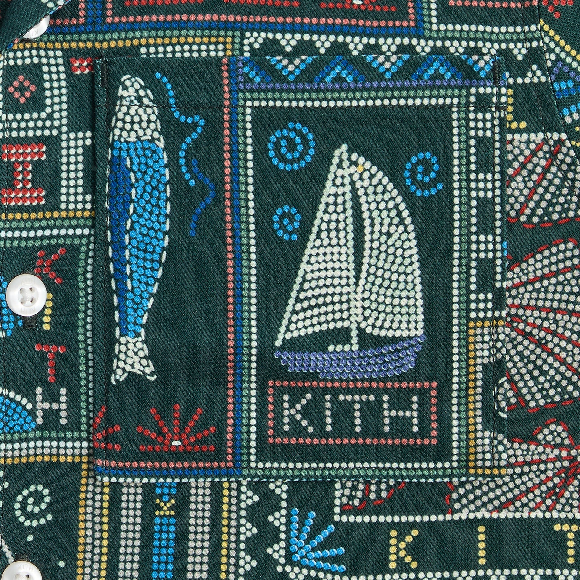 Kith Kids Beach Tile Thompson Camp Shirt - Stadium - PH