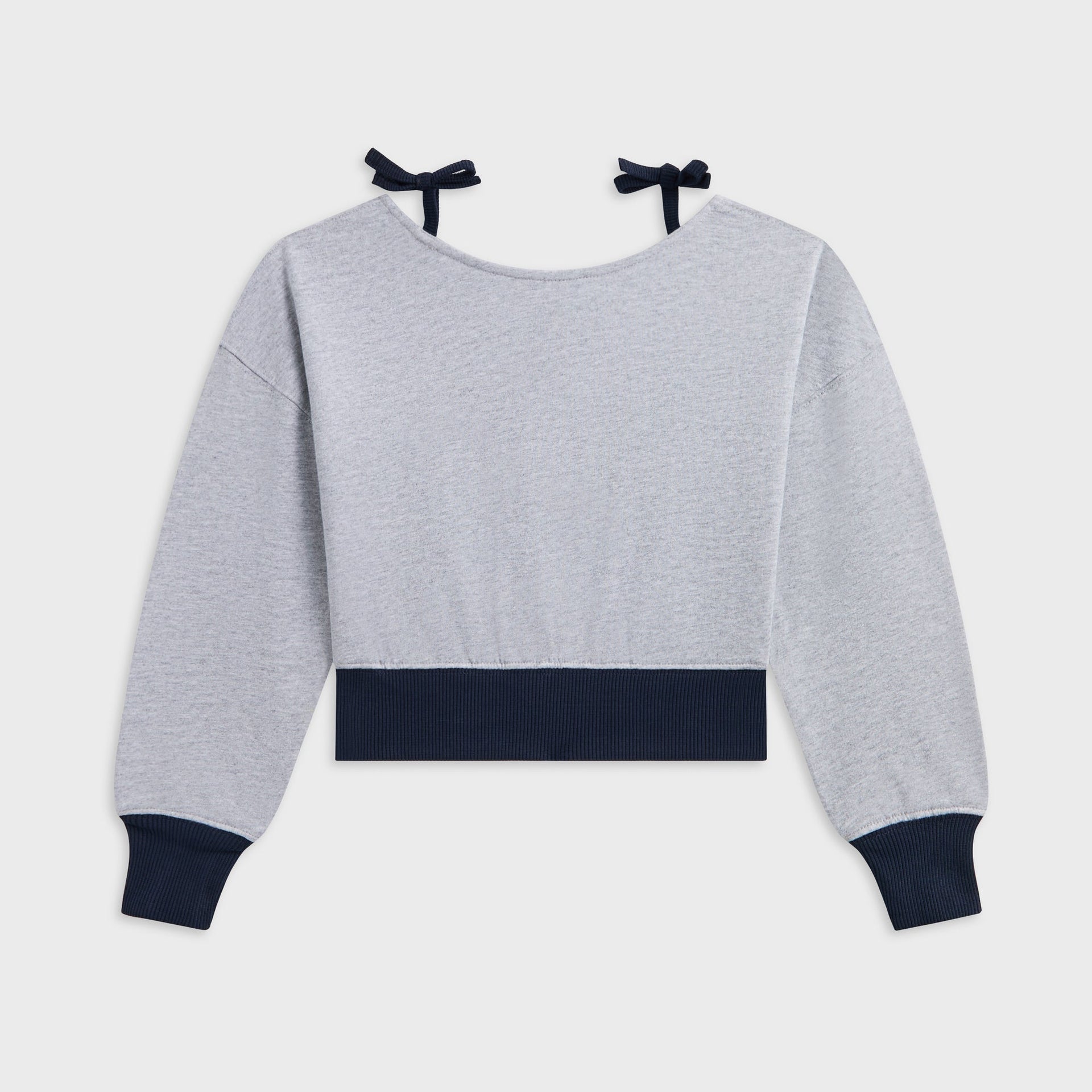 Kith Kids Tatyana Cropped Pullover - Medium Heather Grey - PH