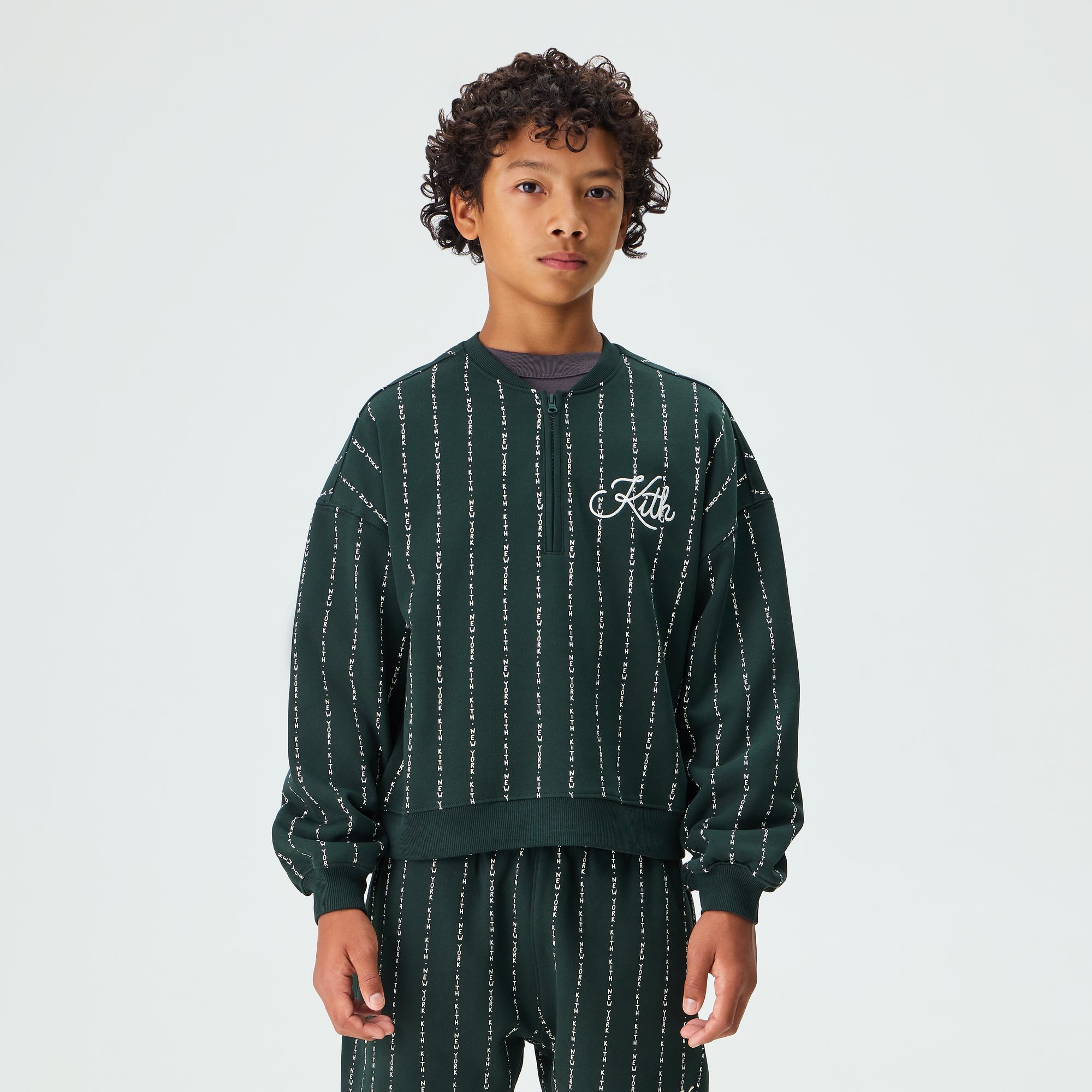Kith Kids Quarter Zip Sweatshirt - Stadium – Kith Canada