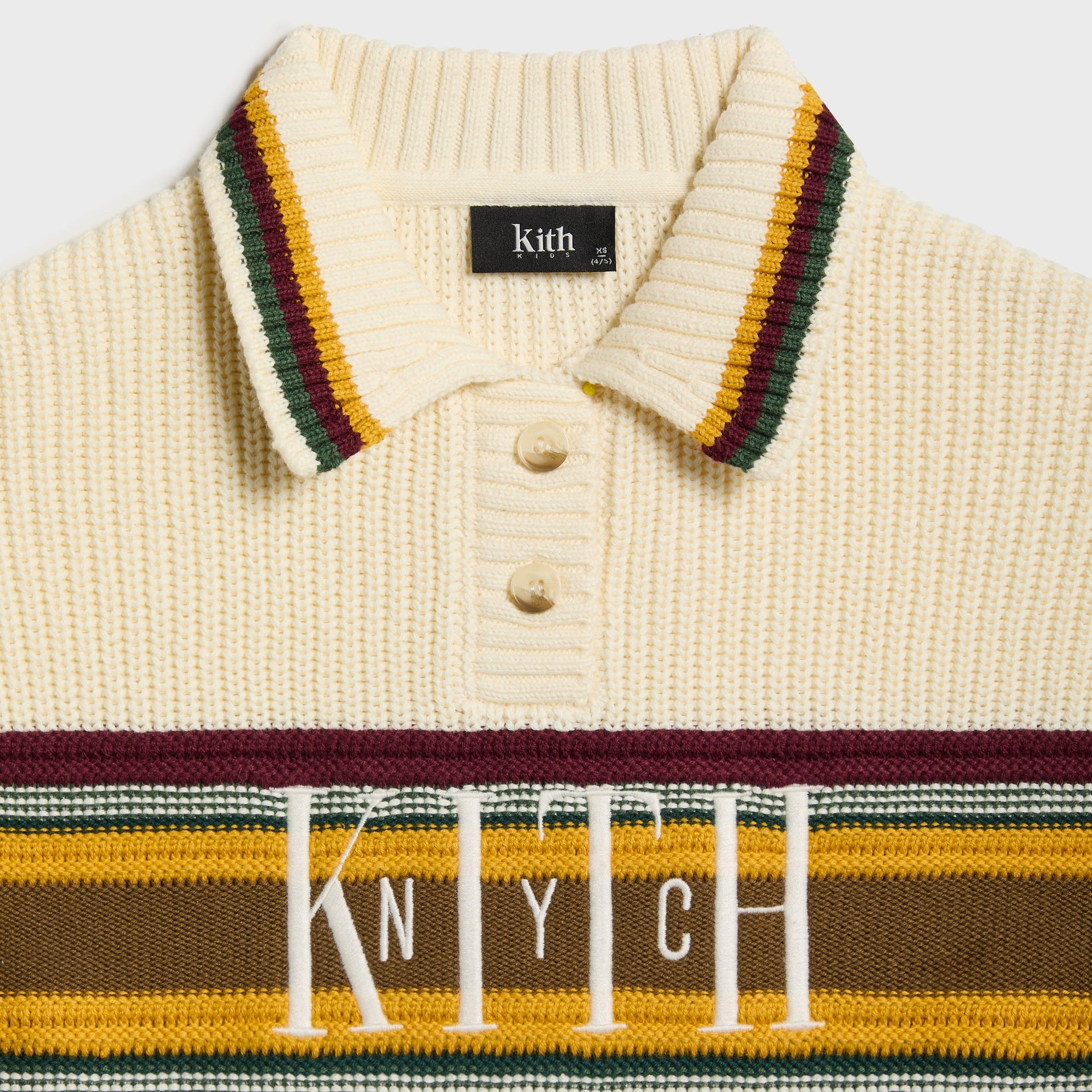 Kith Kids Chunky Knit Rugby Shirt - Sandrift