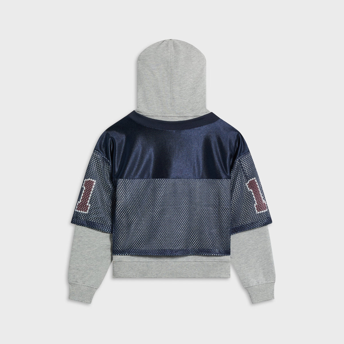 Kith Kids Athletic Mesh Combo Hoodie - Medium Heather Grey
