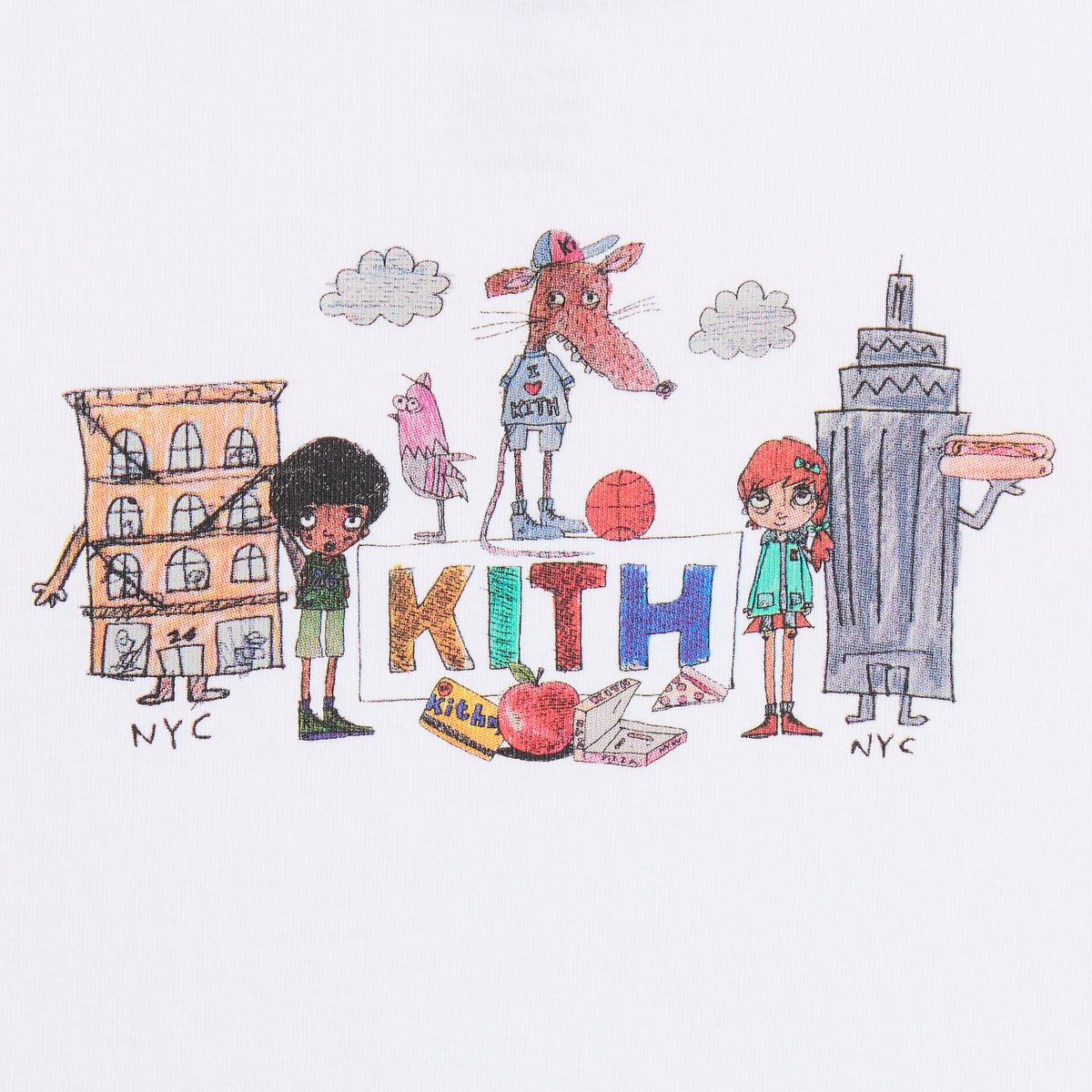 Kith Kids for Matthew Langille Graphic Tee - White