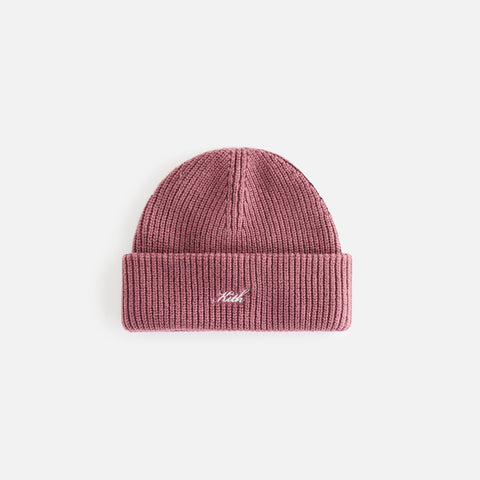 Kith Kids Script Classic Cotton Beanie - Wine