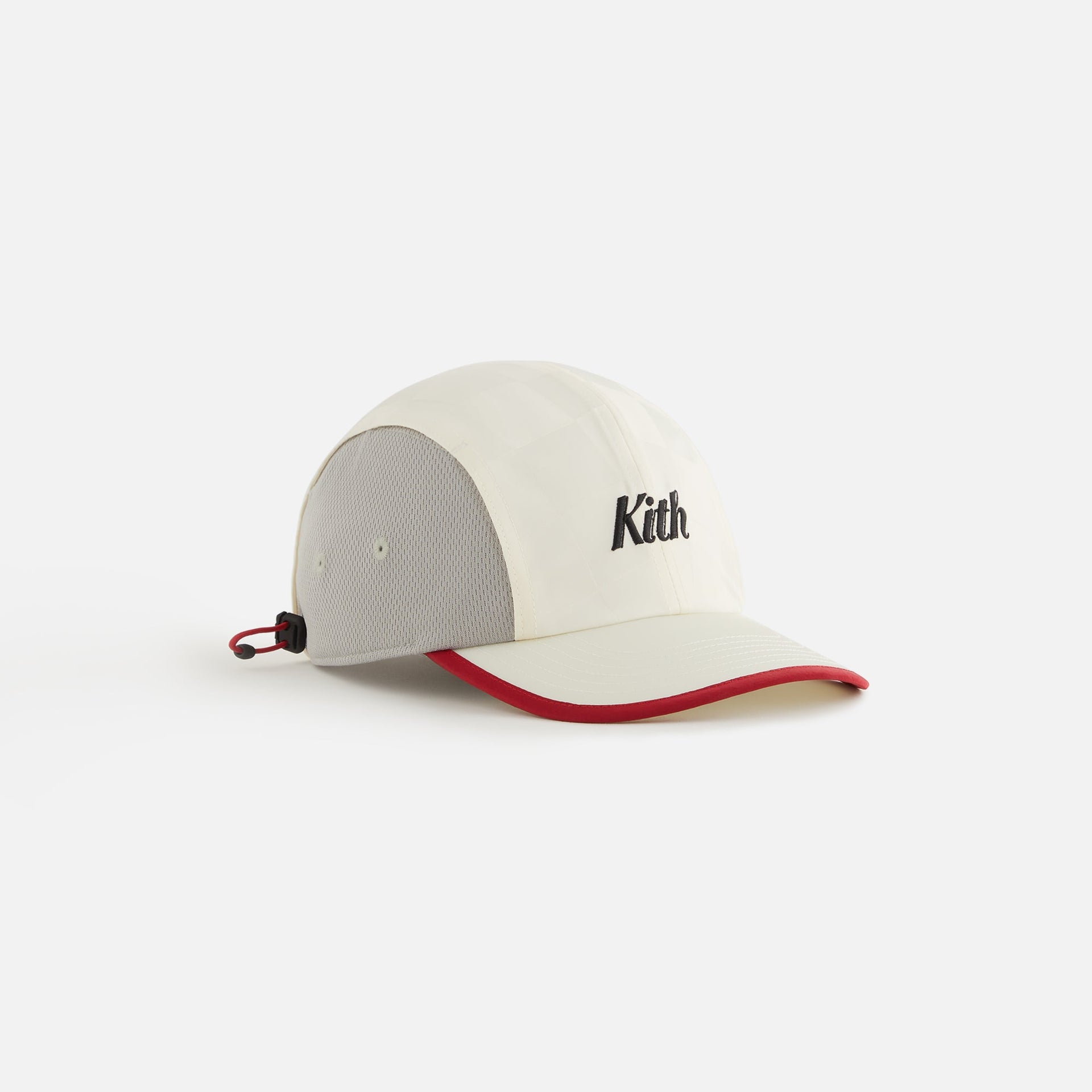 Kith Kids Checkered Satin Camper Cap - Sandrift