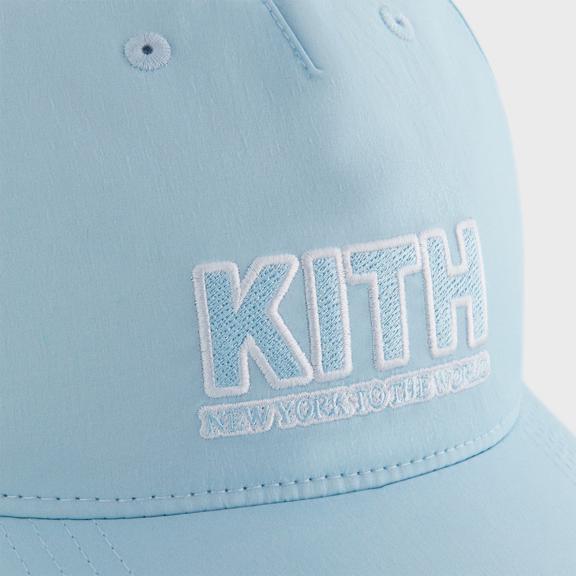 Kith Kids Wrinkle Nylon Snapback Hat - Blue Skies – Kith Canada