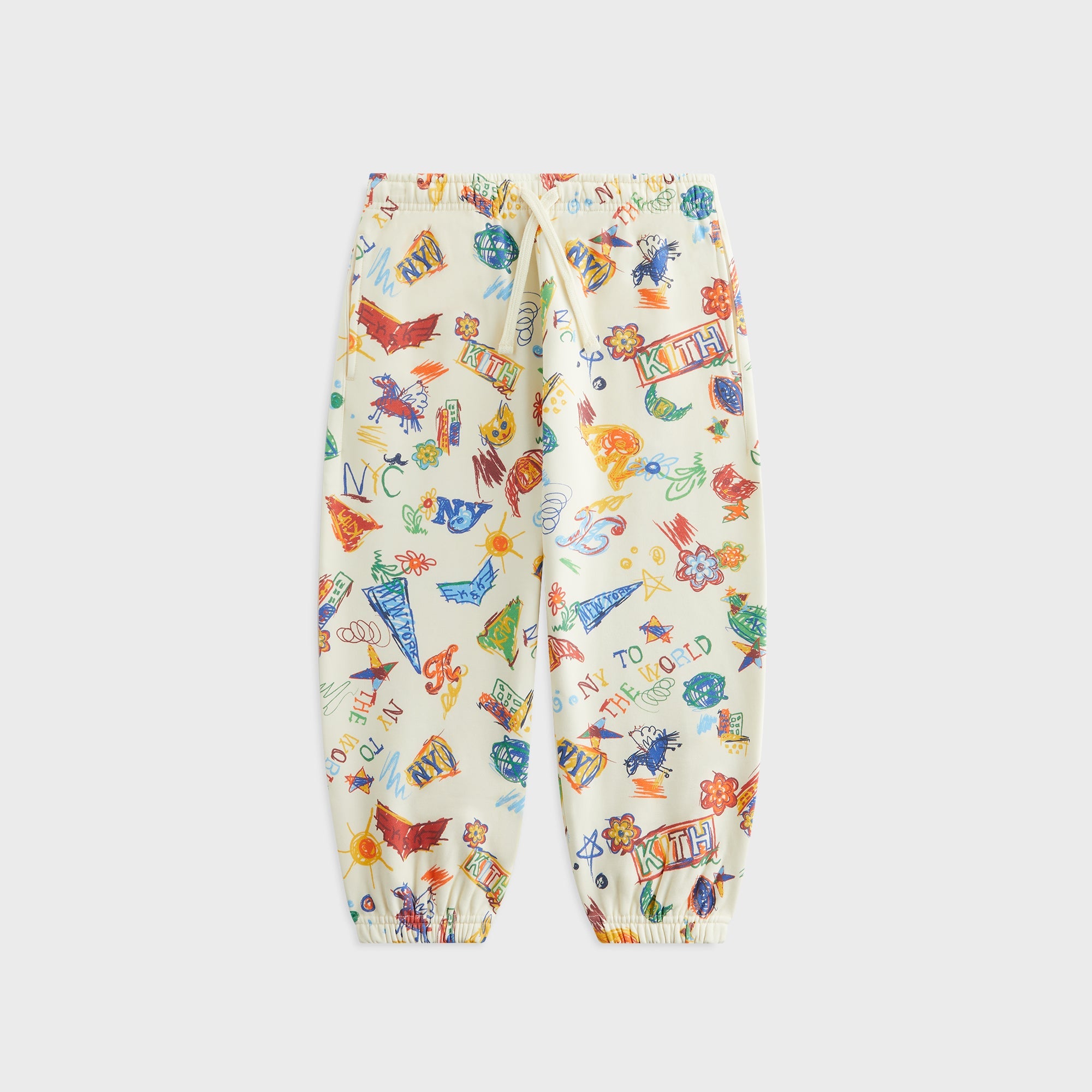 Kith Kids NY Sketchbook Nelson Sweatpant - Sandrift – Kith Canada