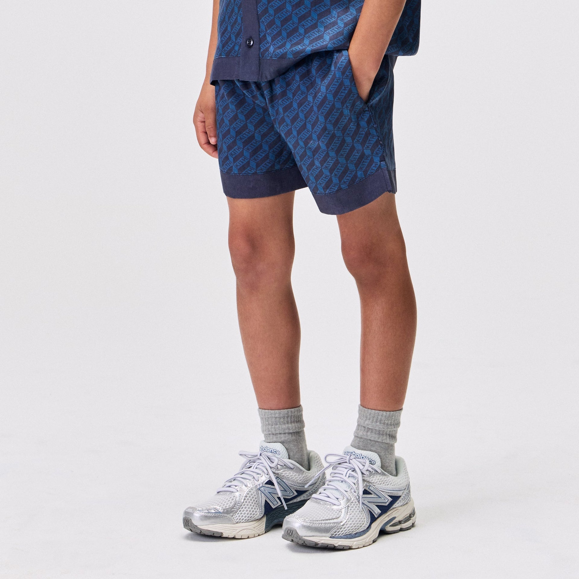 Kith Kids Monogram Bennet Camp Short - Nocturnal - PH