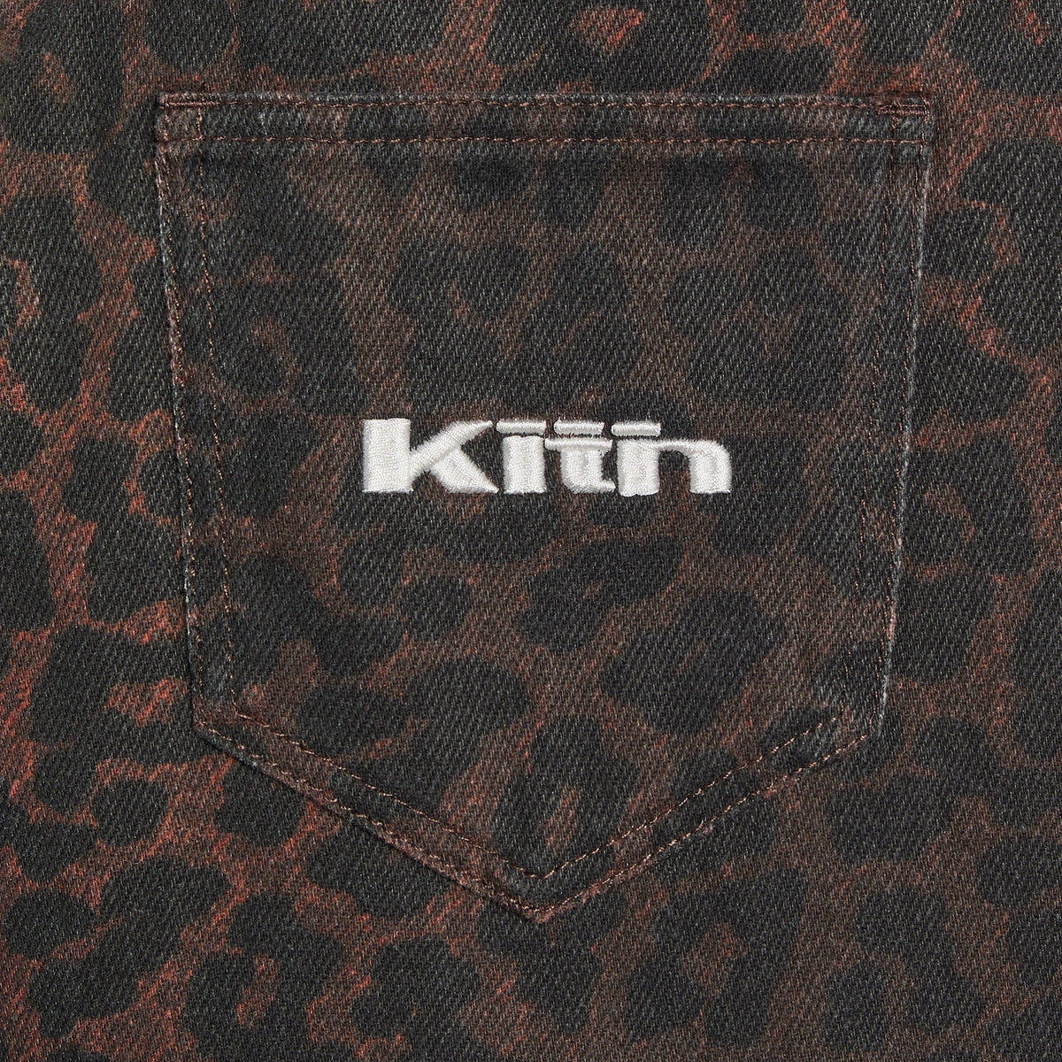 Kith Kids Leopard Heston Wide Leg Jean - Incognito
