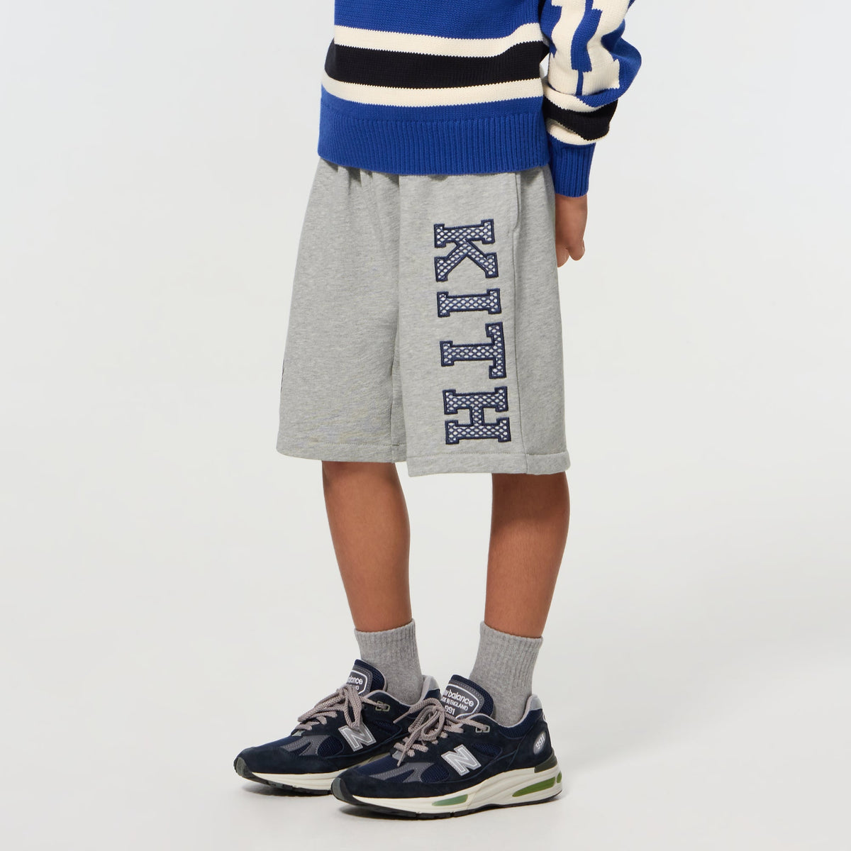 Kith Kids Athletic Nelson Short - Medium Heather Grey