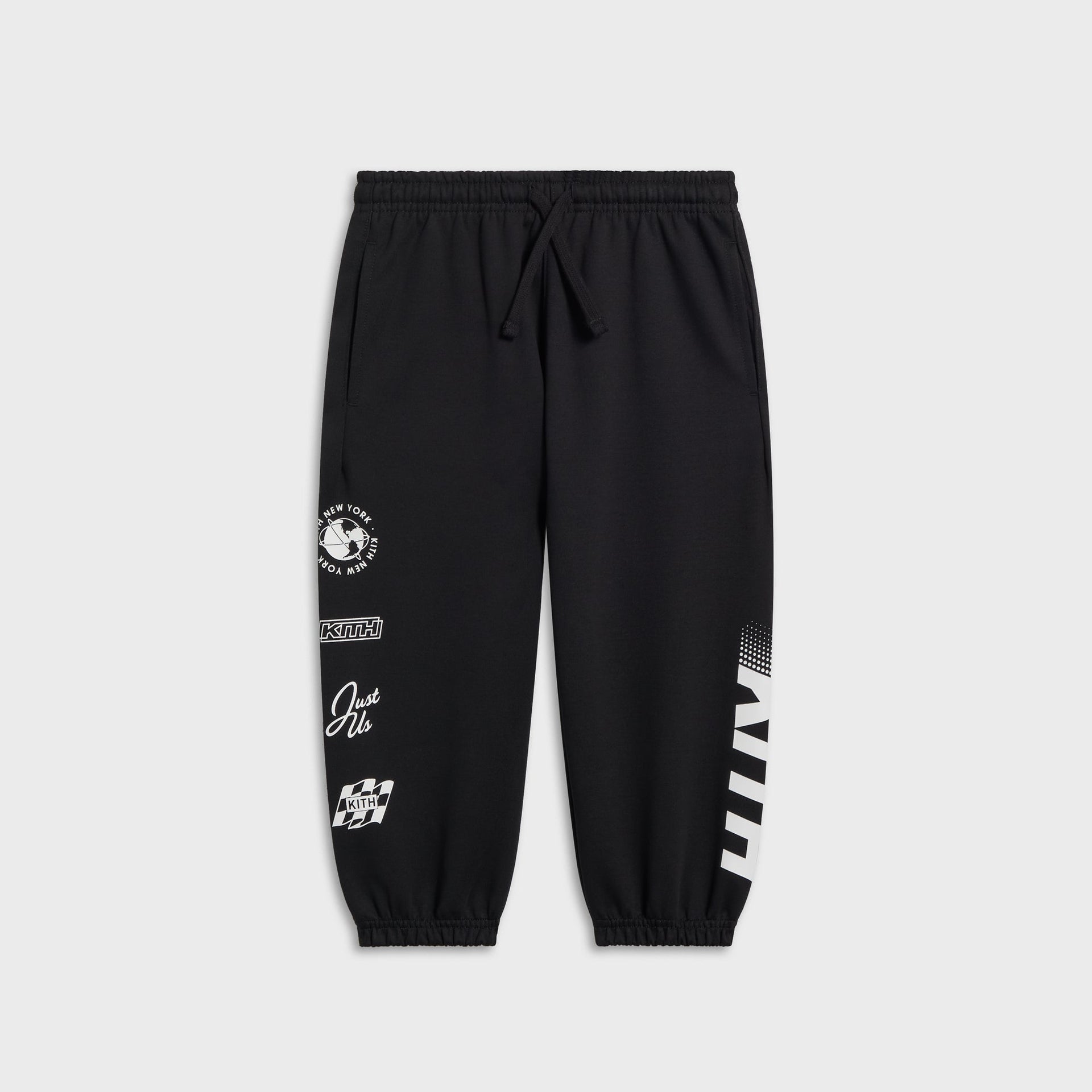 Kith Kids Logo Blocked Nelson Sweatpant - Black - PH