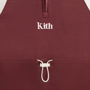 Kith Kids Blocked Satin Nelson Quarter Zip Dress - Magma