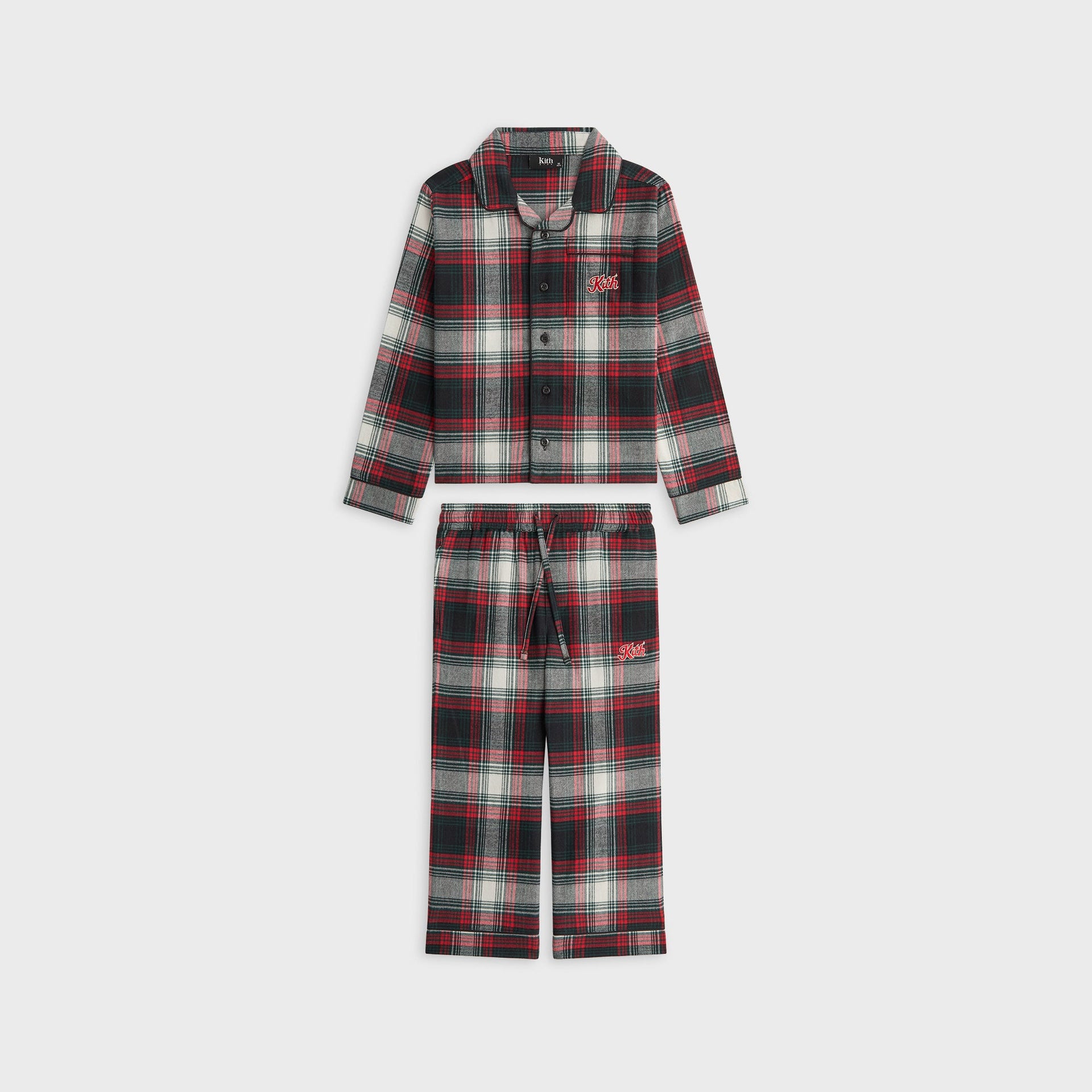 Kithmas Kids Plaid Lounge Set - Black