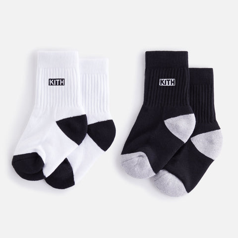 Kith Baby Toddler Classic Crew 2pk Socks - White